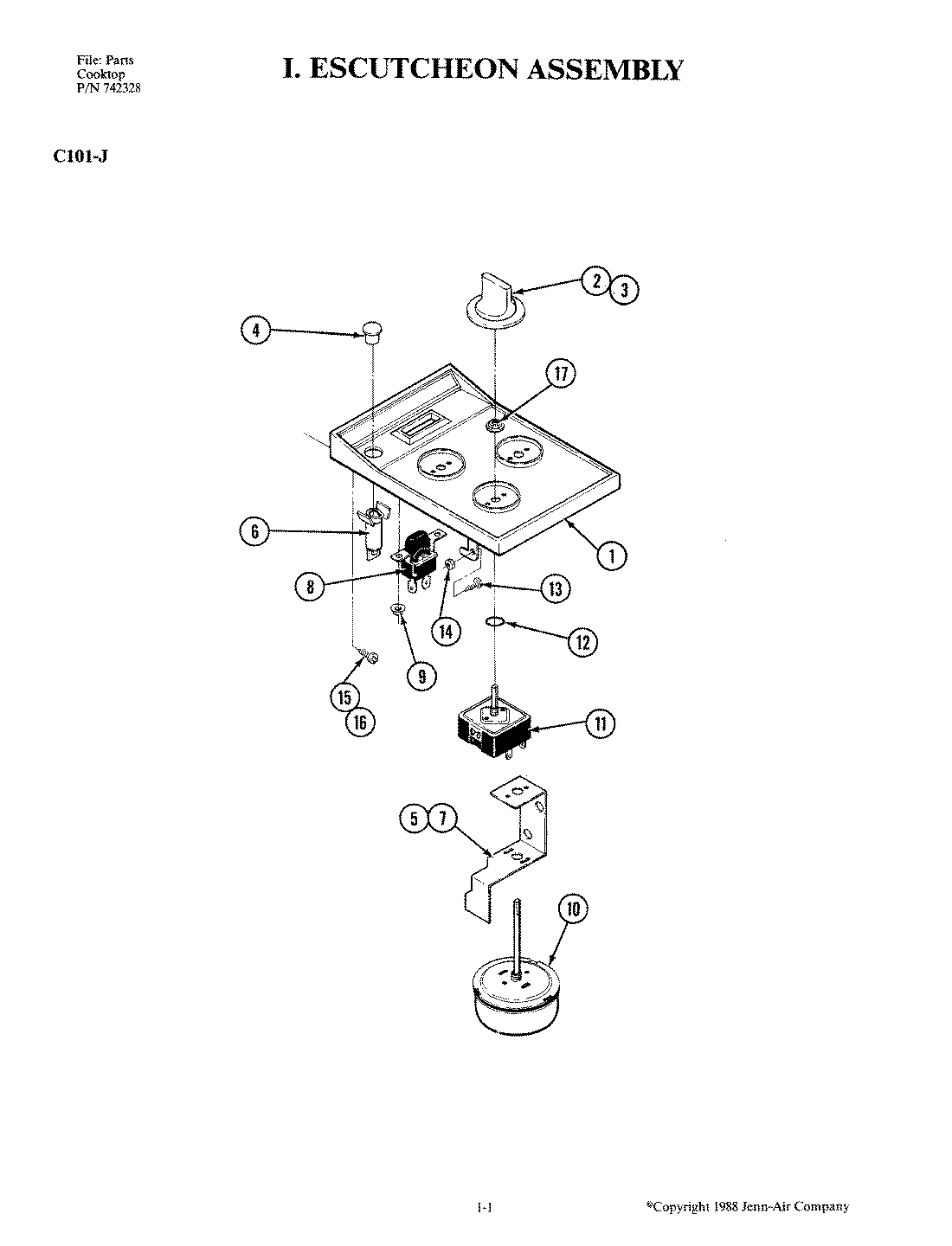 03 - ESCUTCHEON ASSEMBLY
