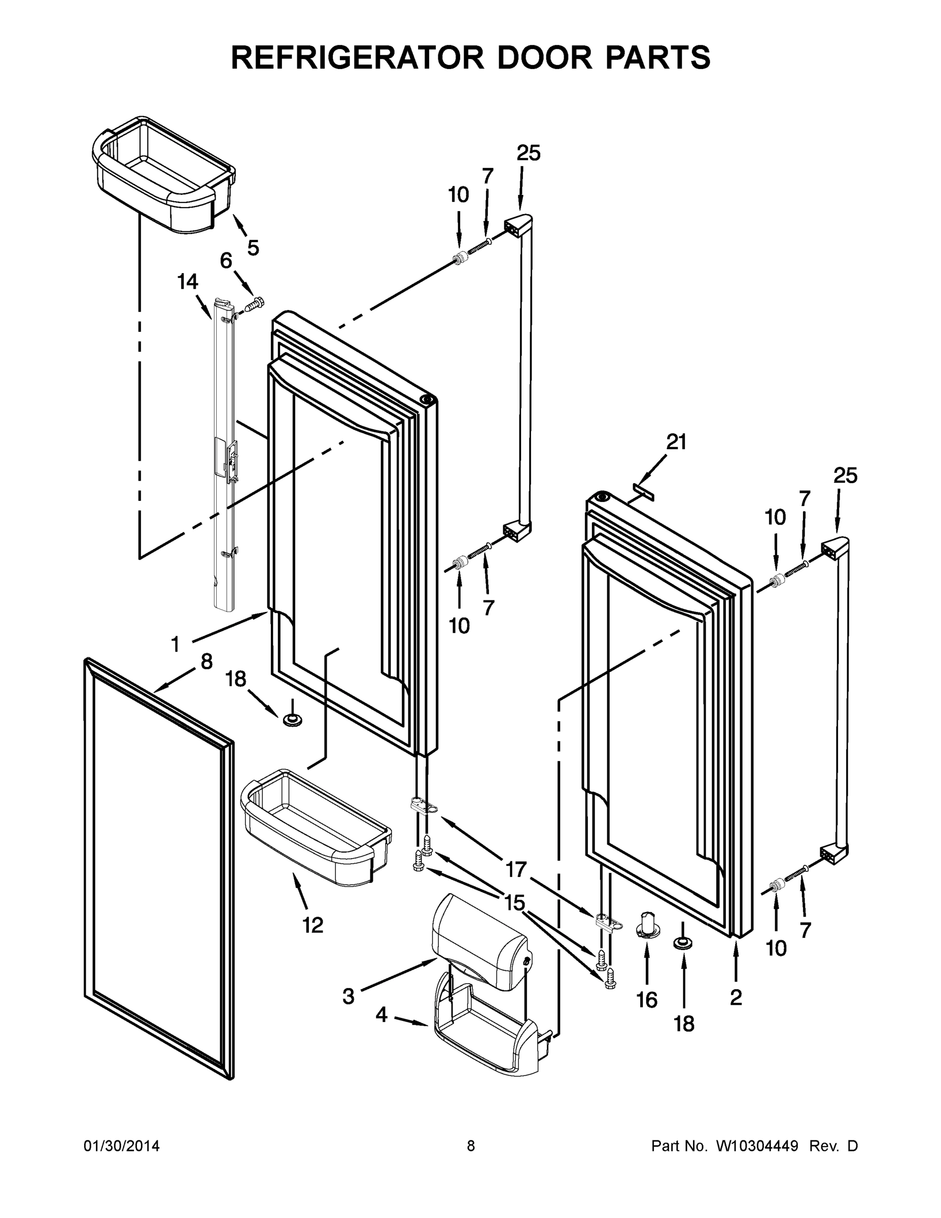 05 - REFRIGERATOR DOOR PARTS