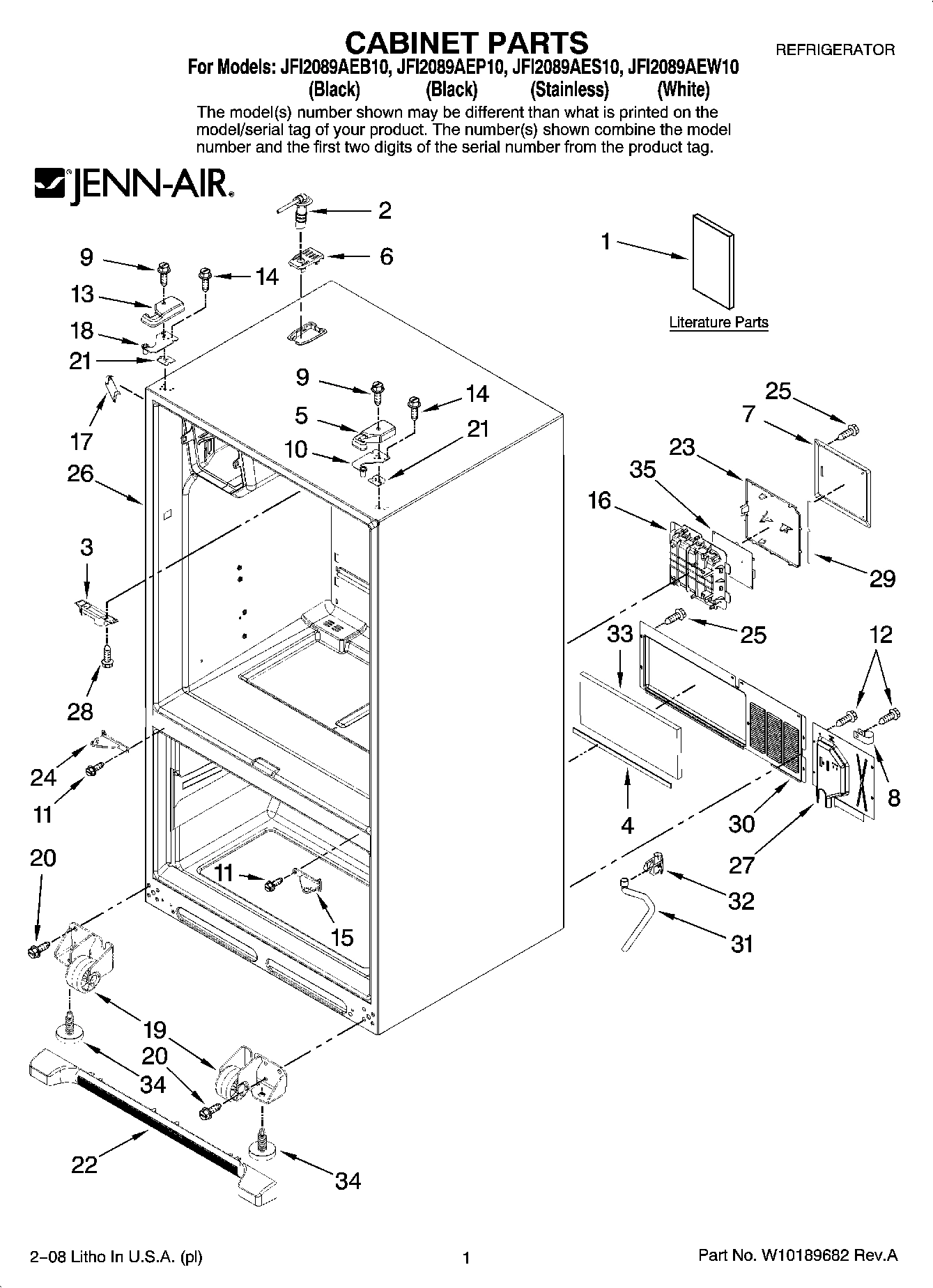 01 - CABINET PARTS