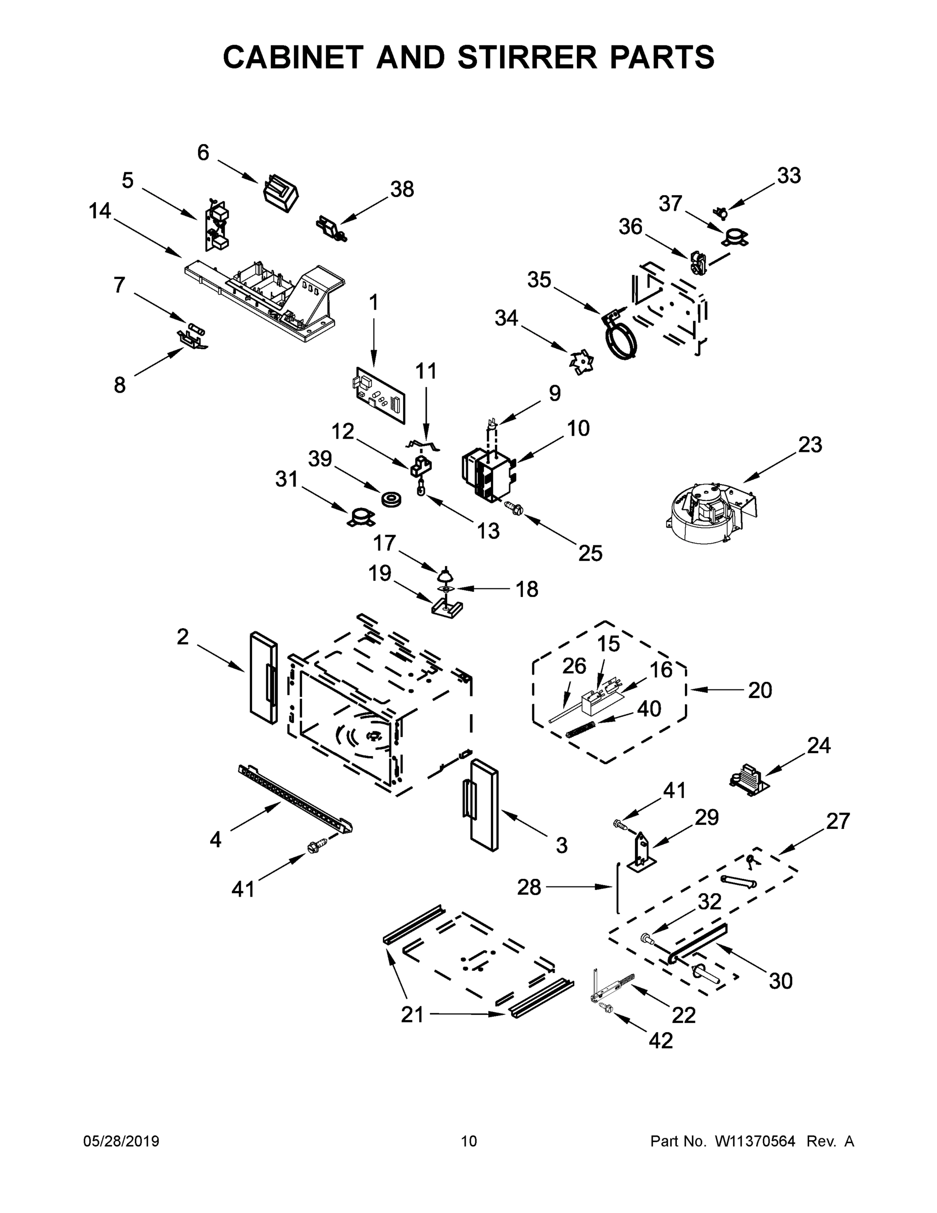06 - CABINET AND STIRRER PARTS