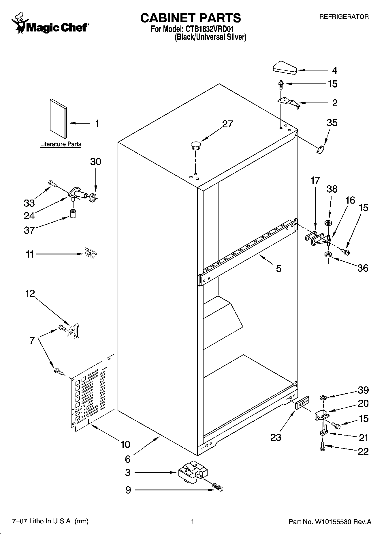 01 - CABINET PARTS