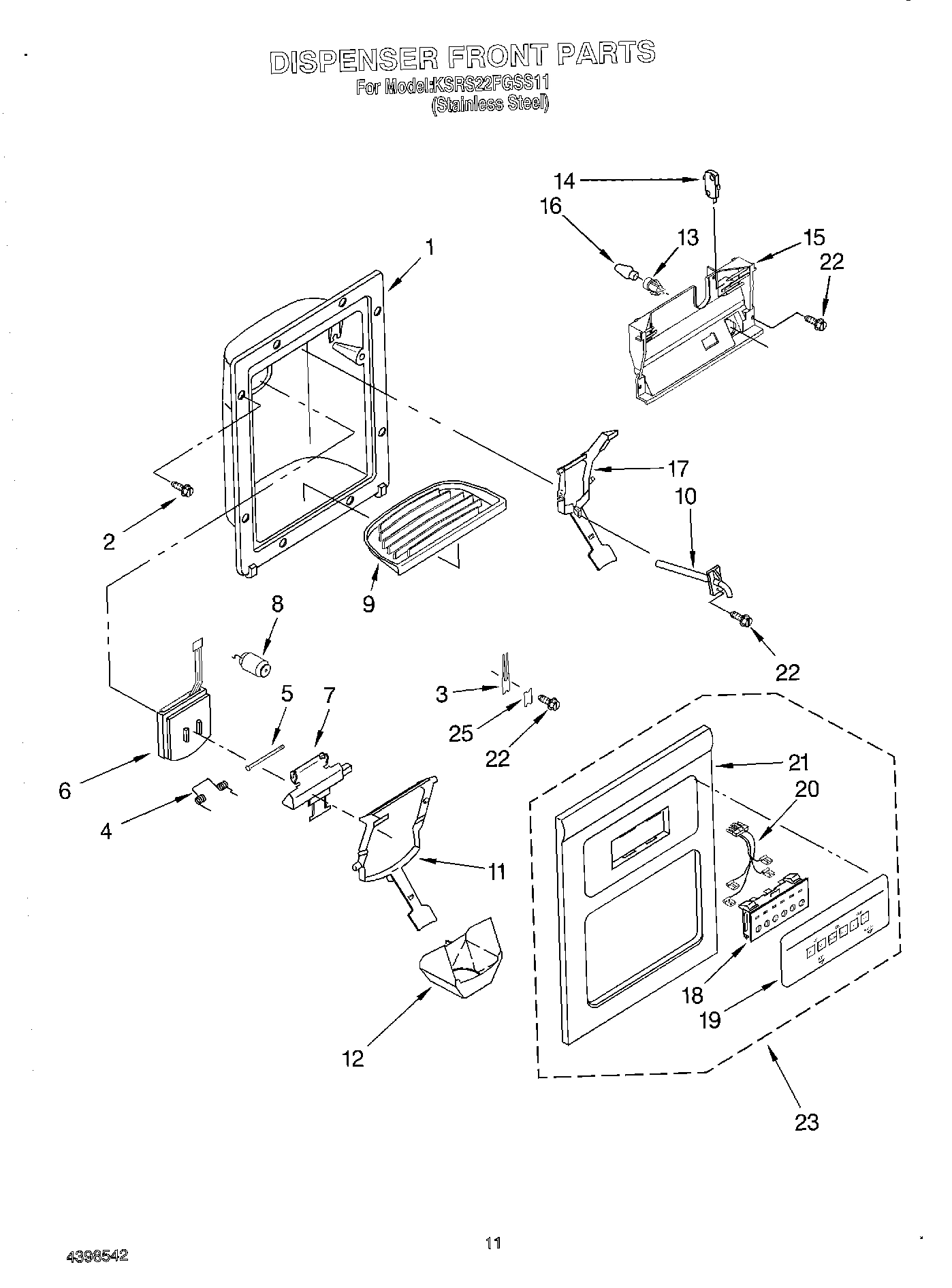 07 - DISPENSER FRONT