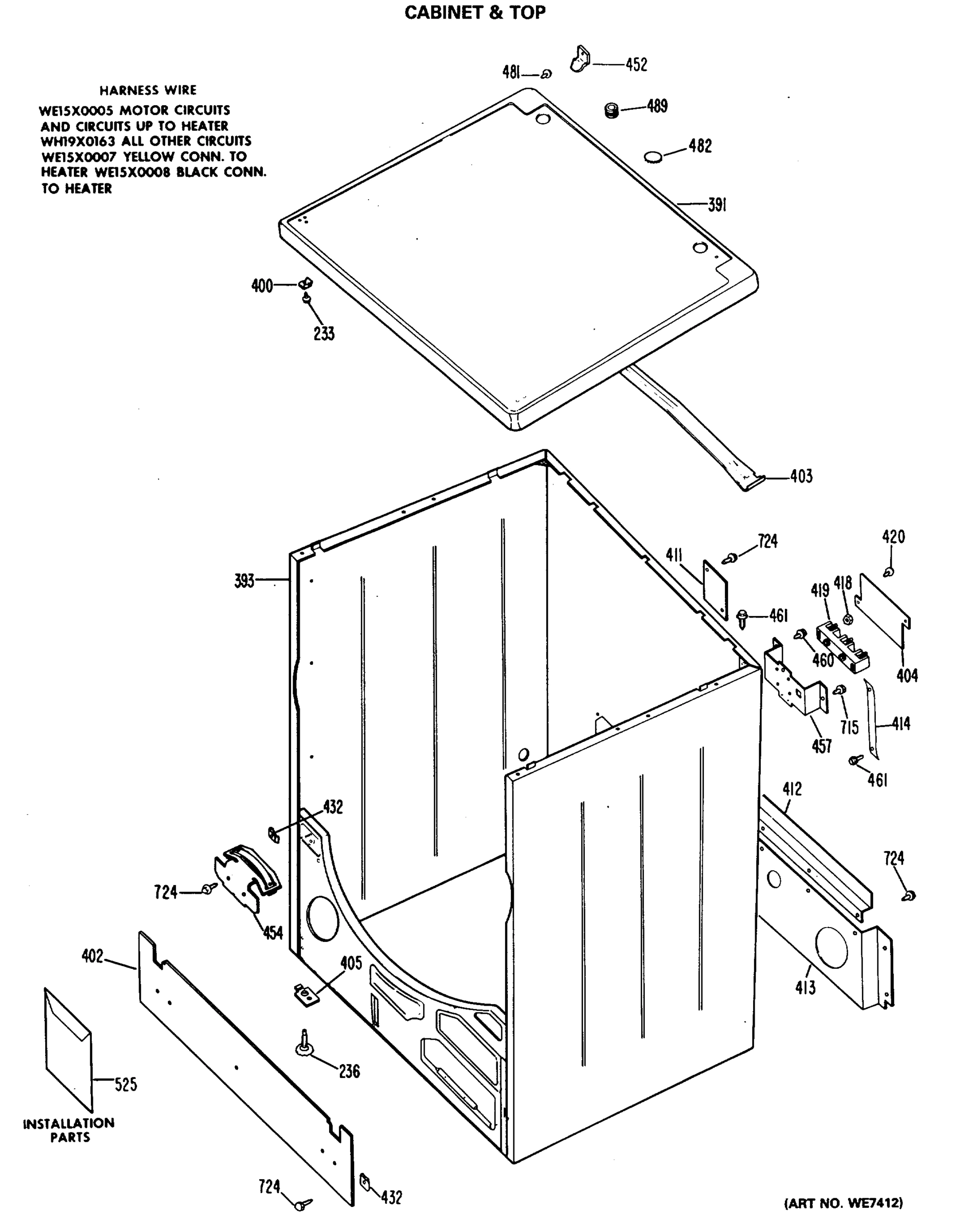 CABINET & TOP