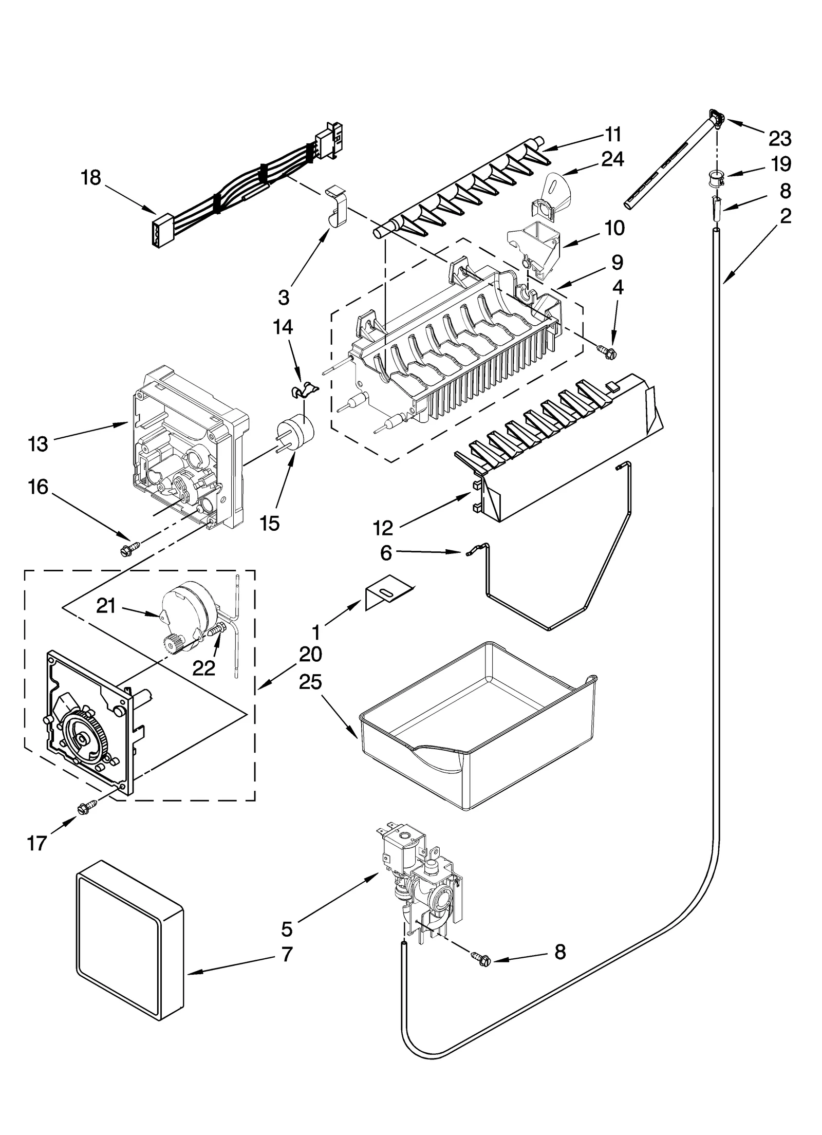 ICEMAKER PARTS, OPTIONAL PARTS