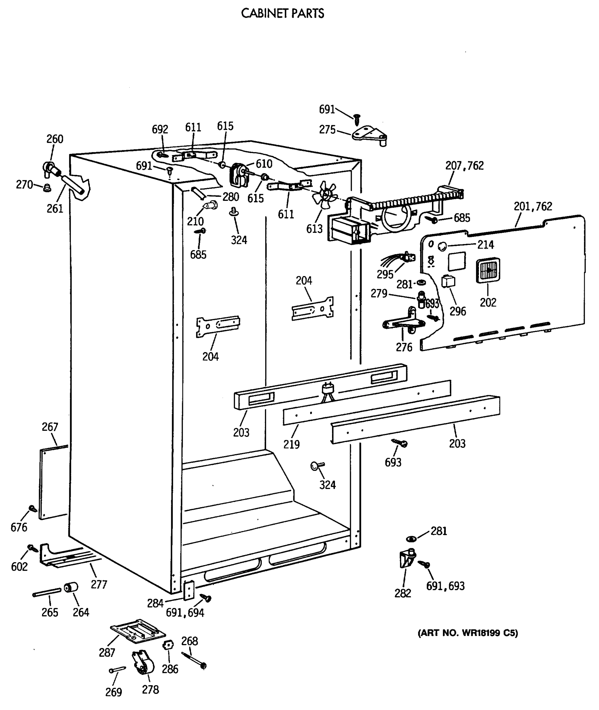 CABINET PARTS