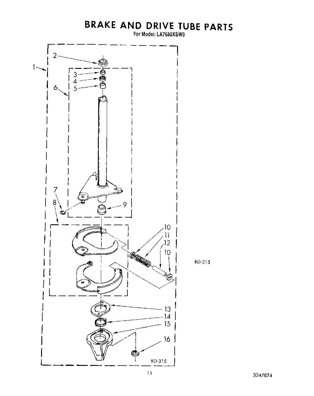 09 - BRAKE AND DRIVE TUBE