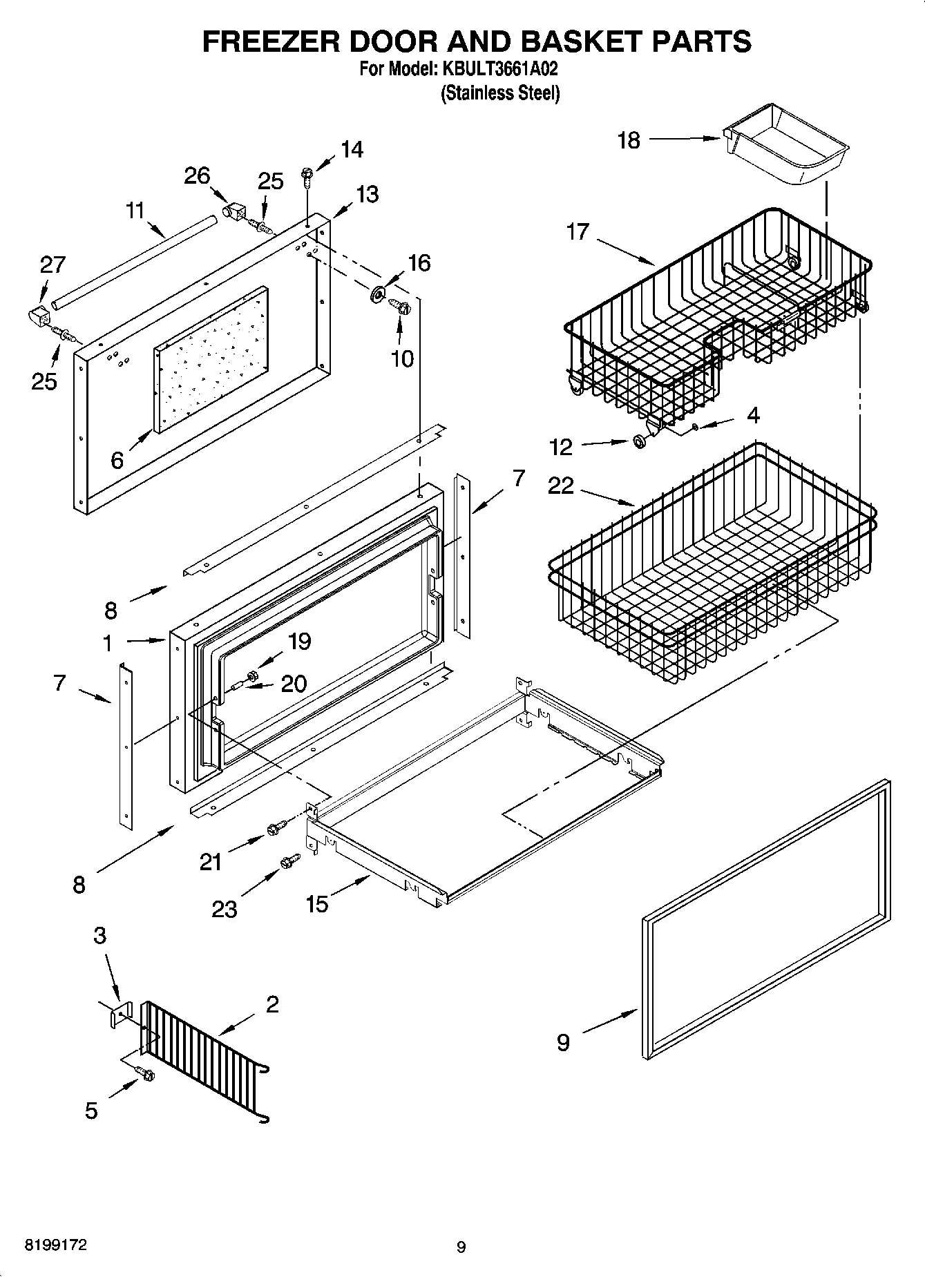 06 - FREEZER DOOR AND BASKET PARTS