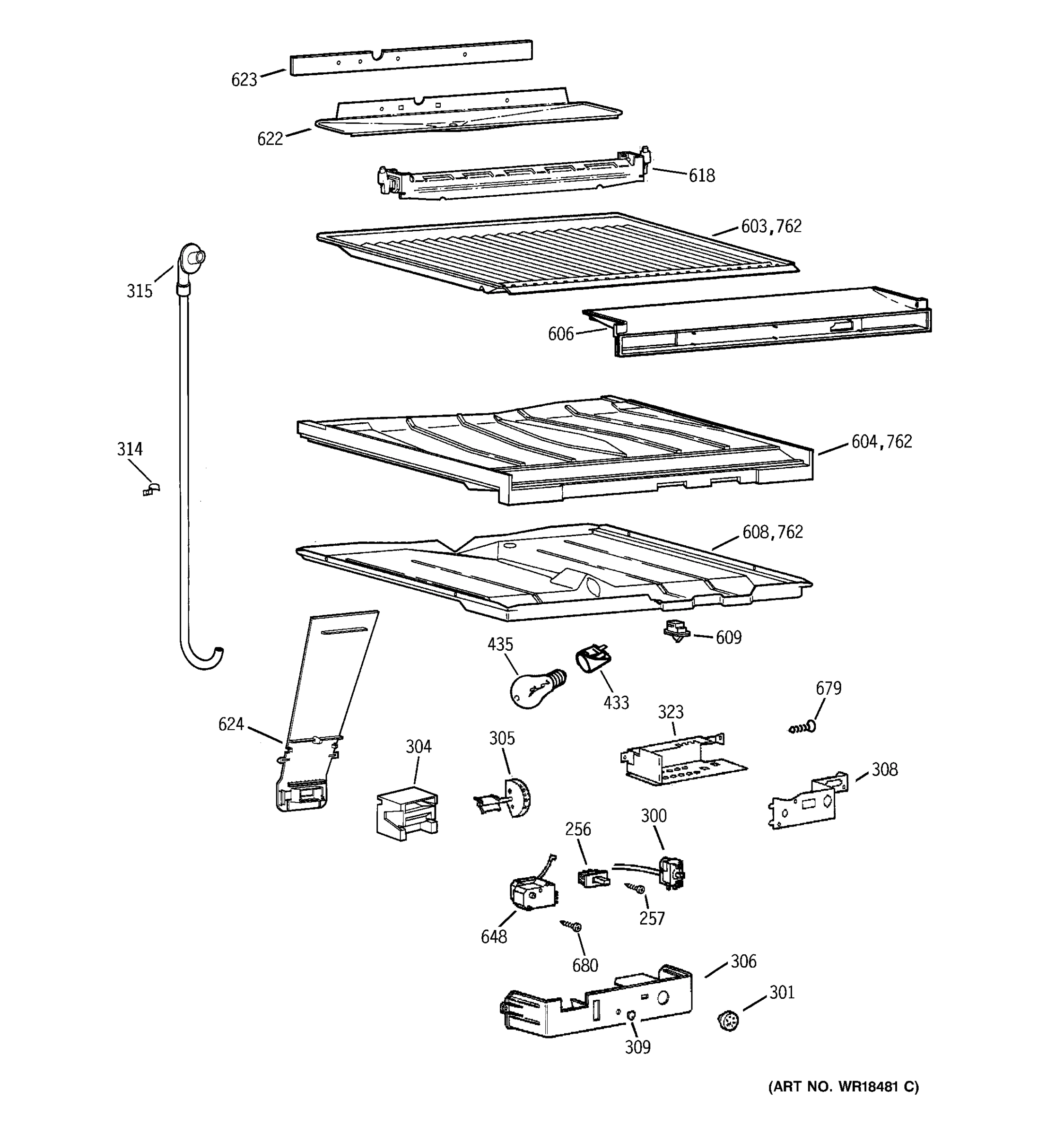 COMPARTMENT SEPARATOR PARTS
