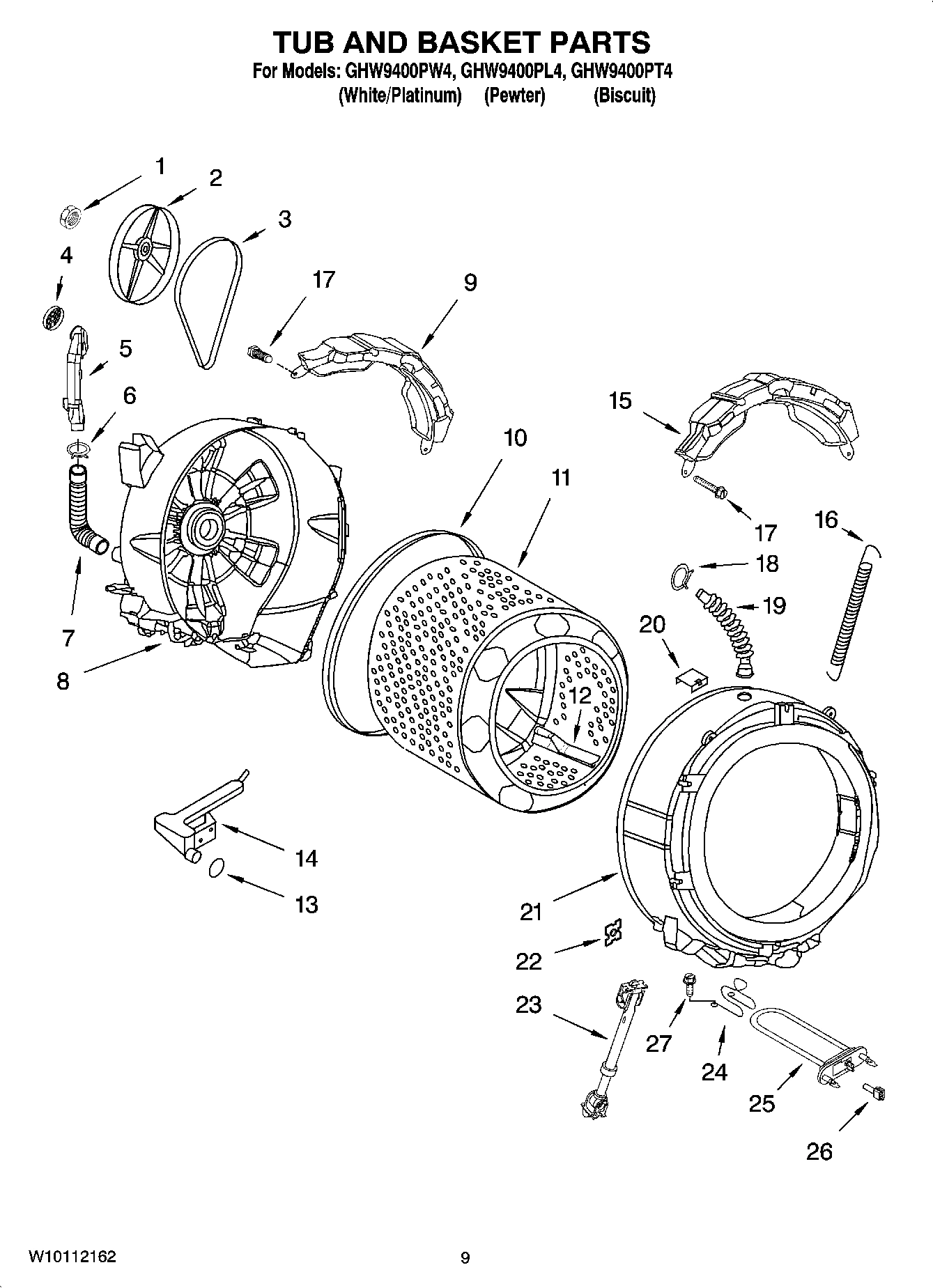 05 - TUB AND BASKET PARTS