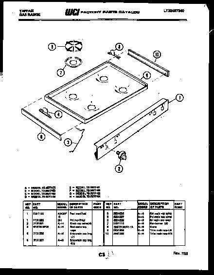 03 - COOKTOP PARTS