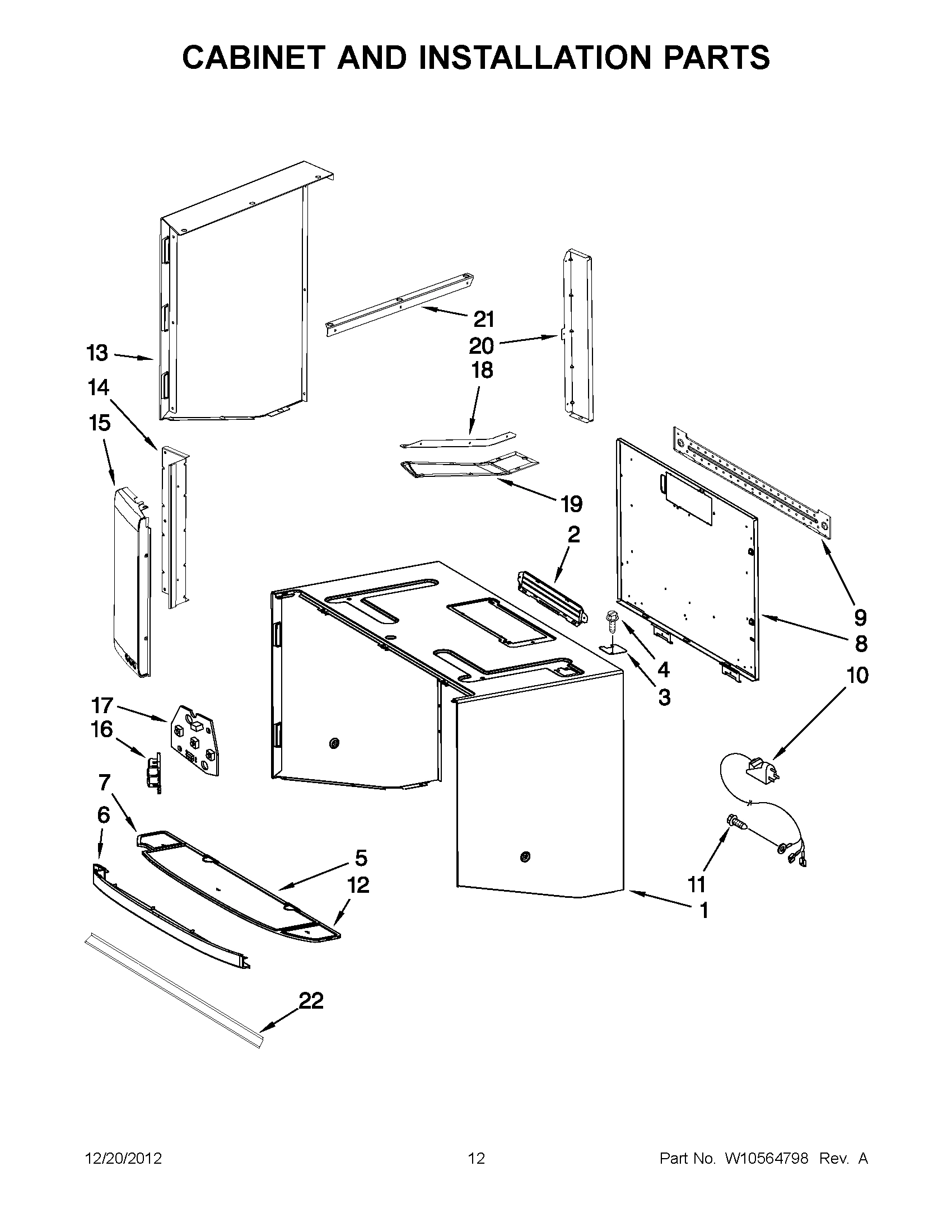 06 - CABINET AND INSTALLATION PARTS