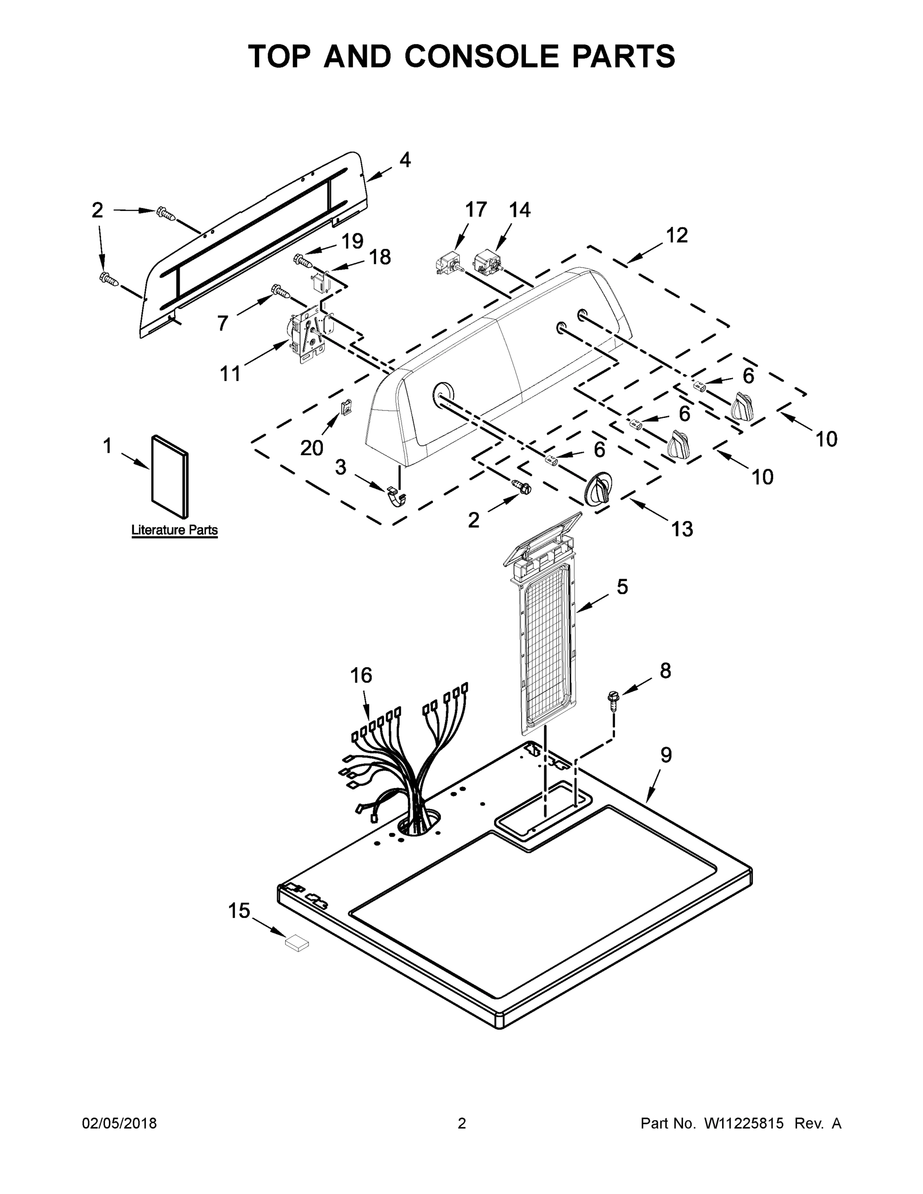 02 - TOP AND CONSOLE PARTS