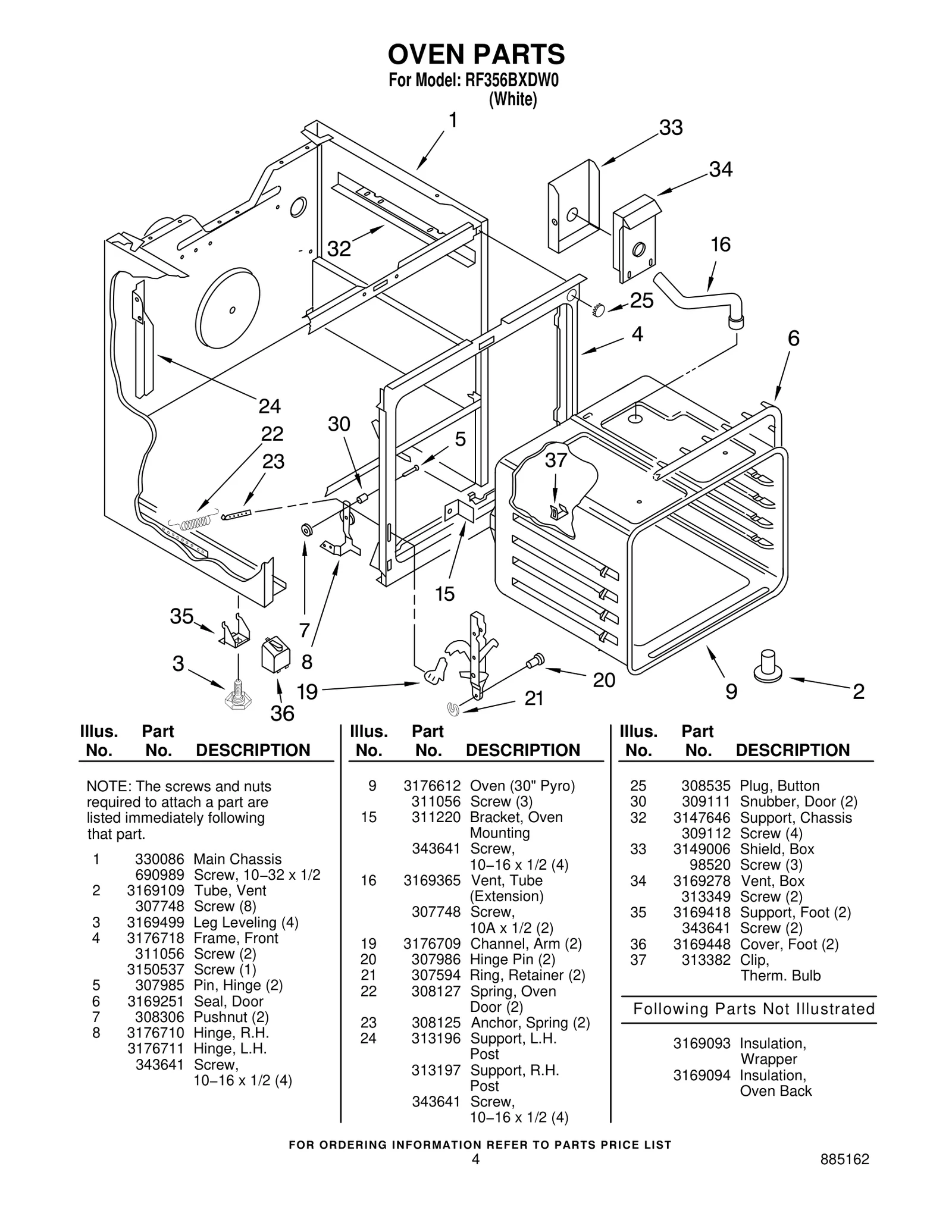 OVEN PARTS