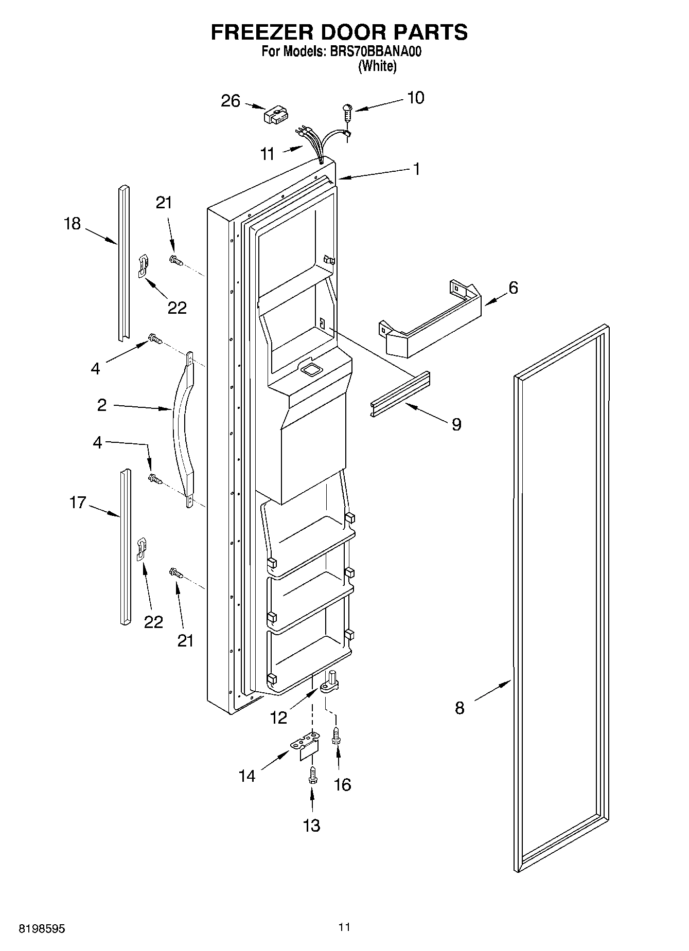07 - FREEZER DOOR PARTS
