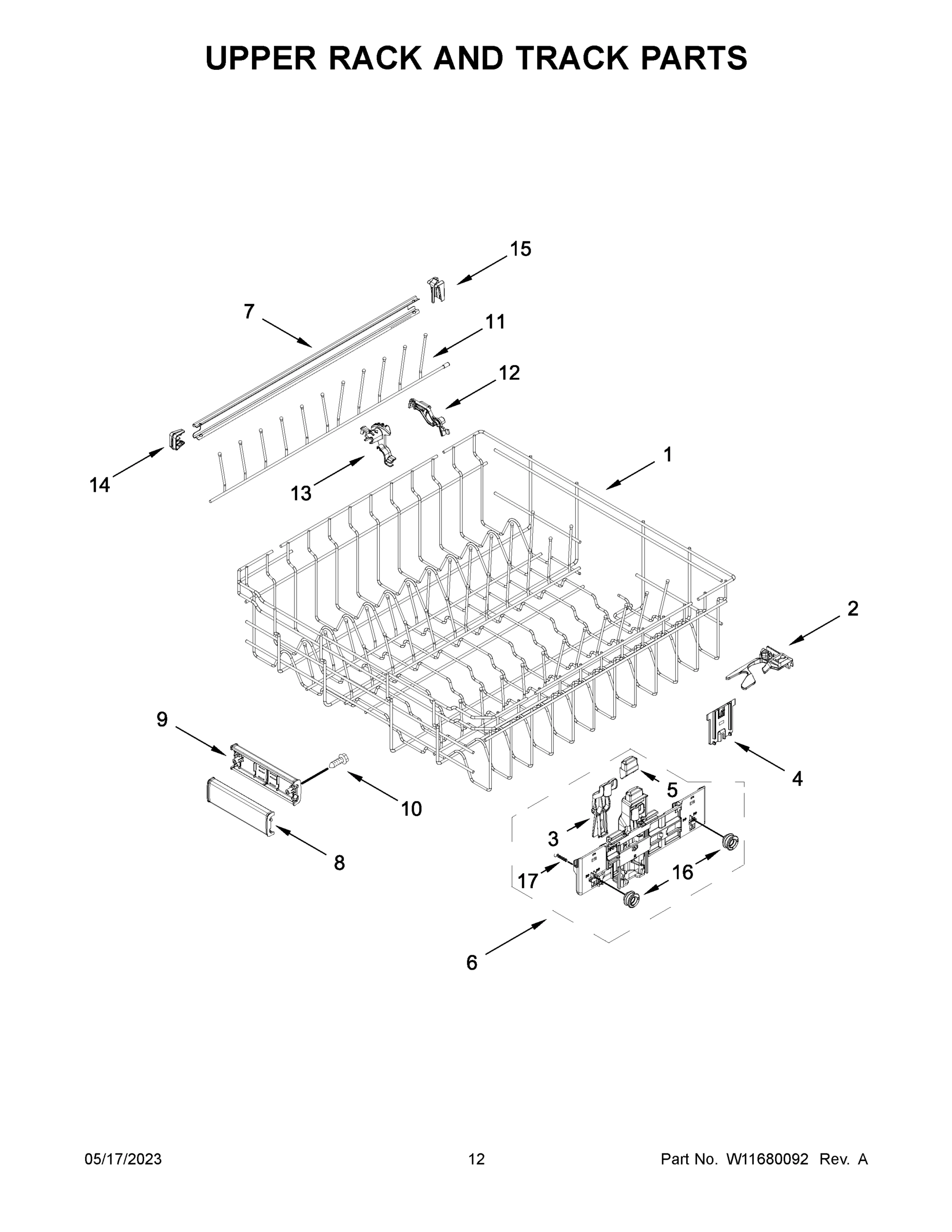 07 - UPPER RACK AND TRACK PARTS