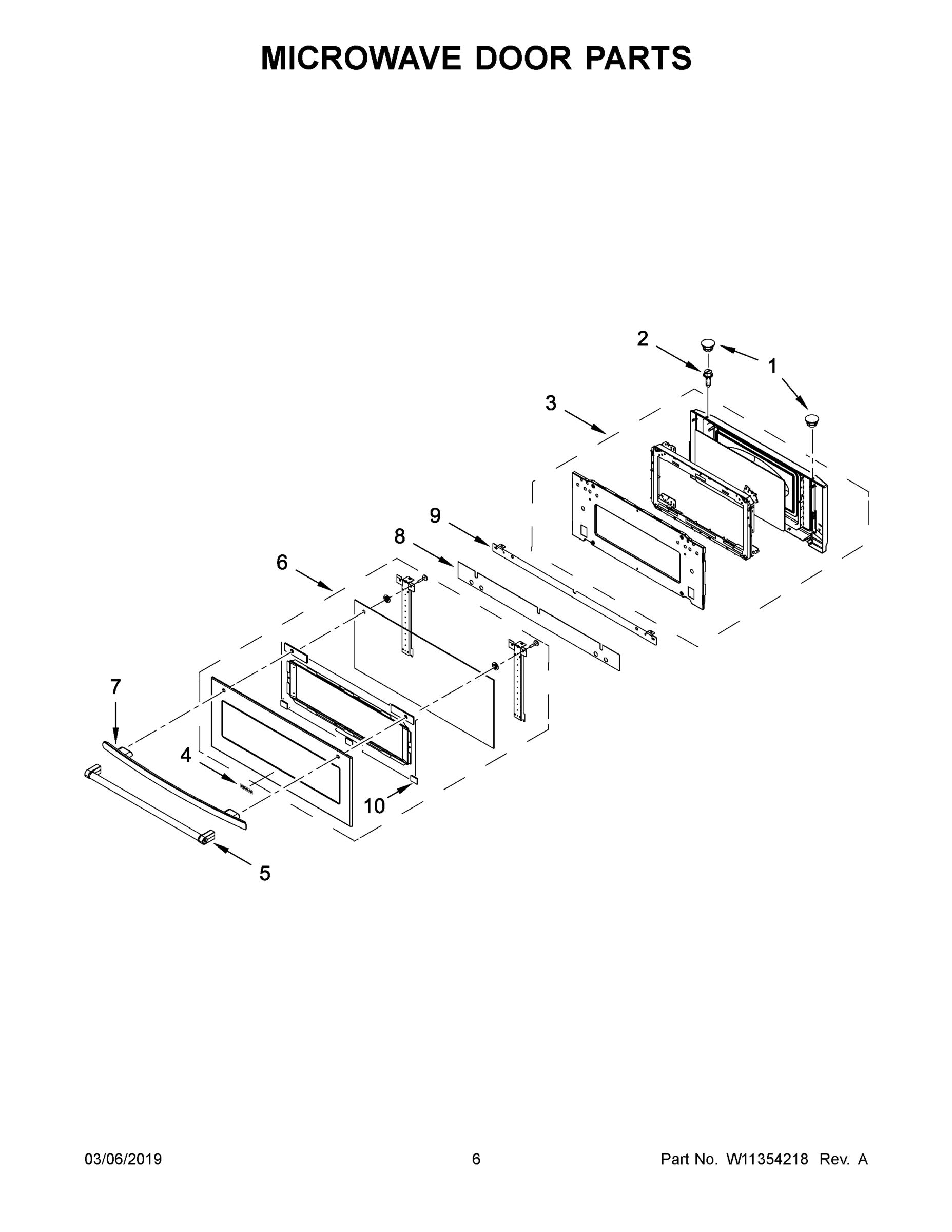 04 - MICROWAVE DOOR PARTS