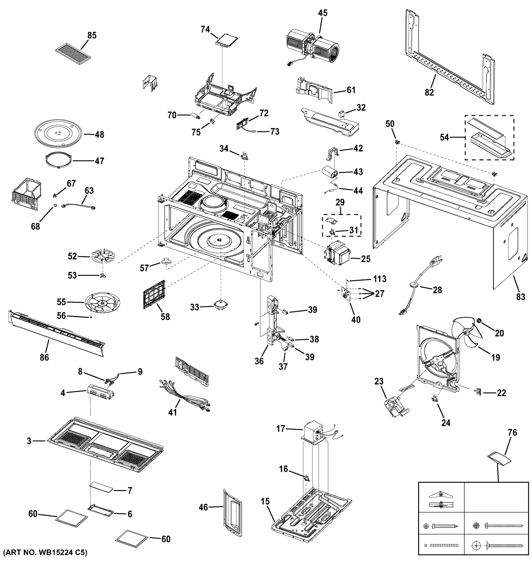 OVEN CAVITY PARTS