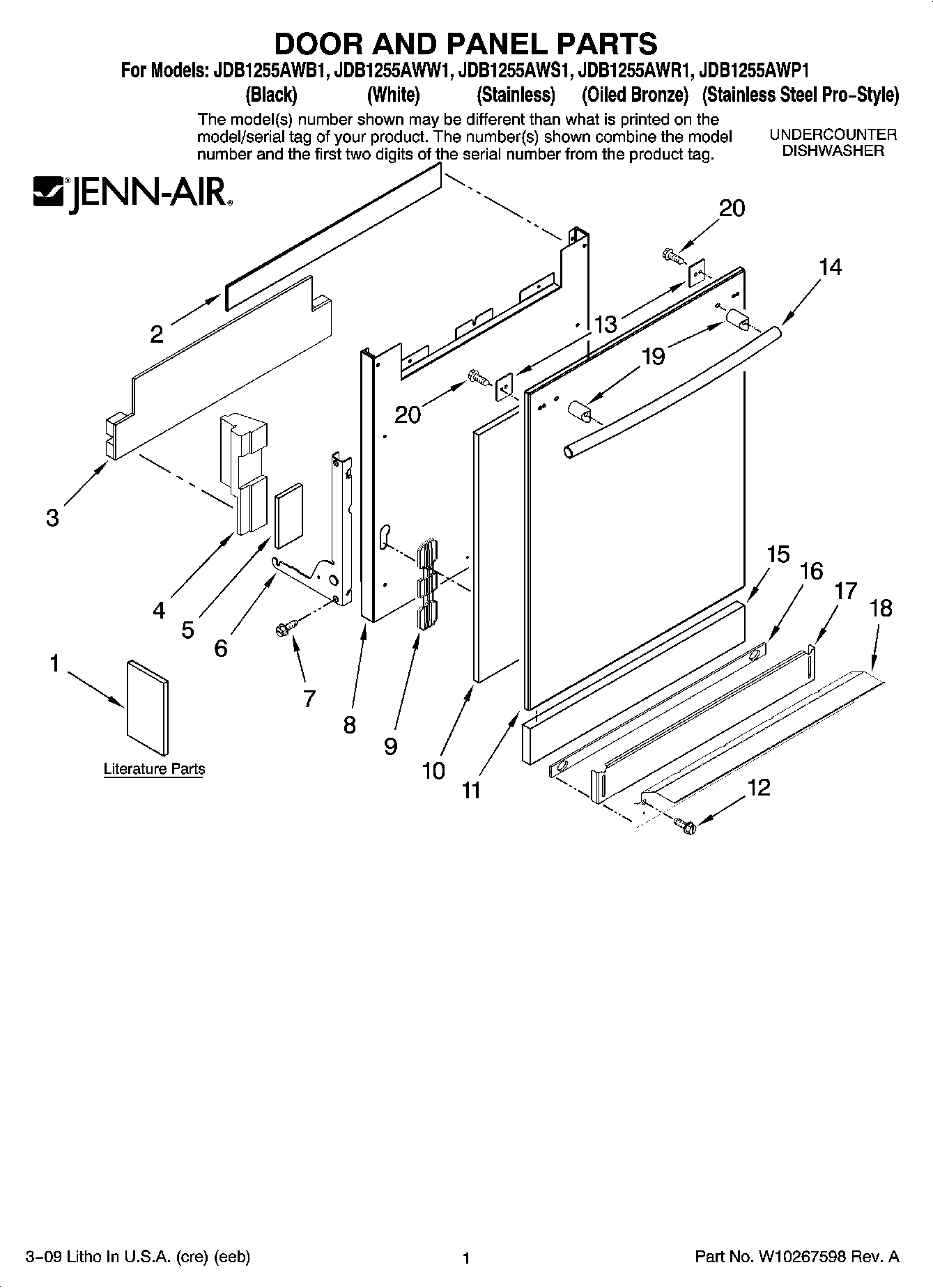 01 - DOOR AND PANEL PARTS
