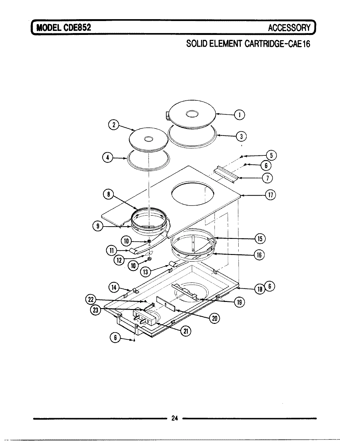 12 - SOLID ELEMENT CARTRIDGE (CAE16)