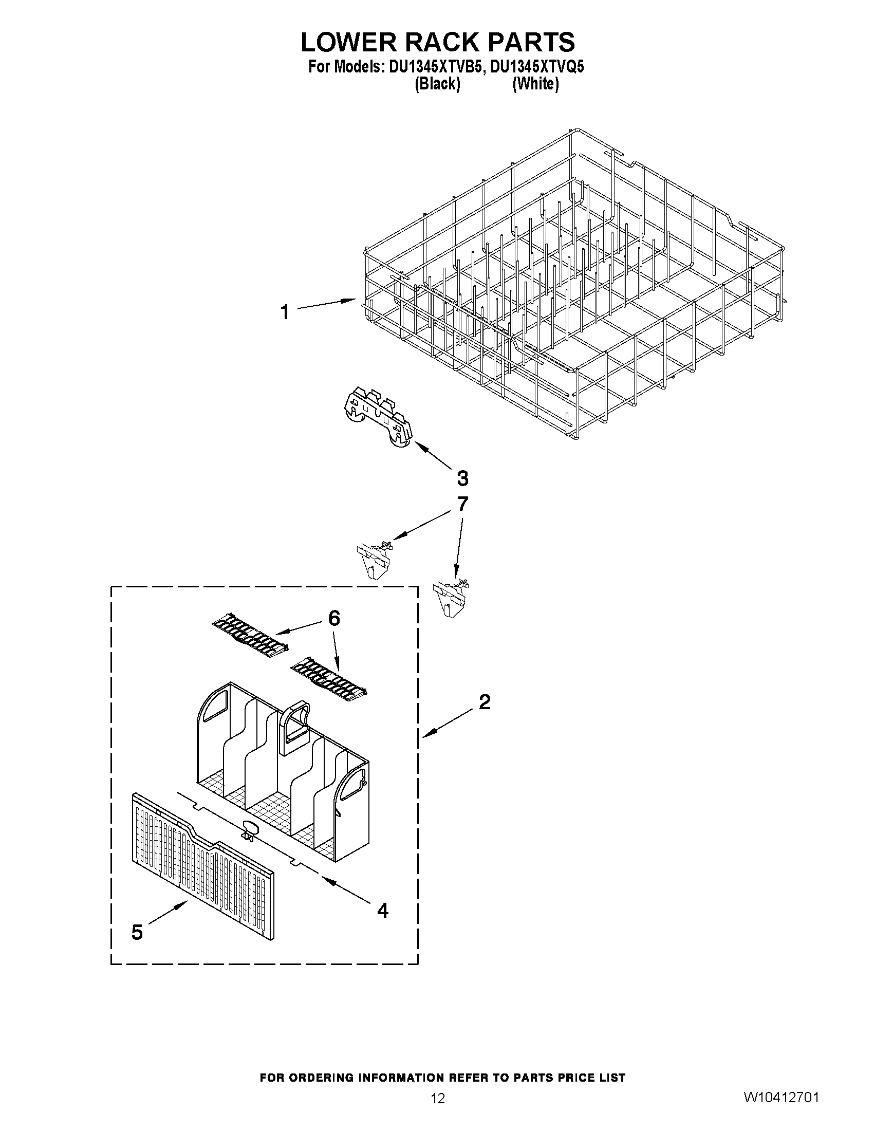 10 - LOWER RACK PARTS