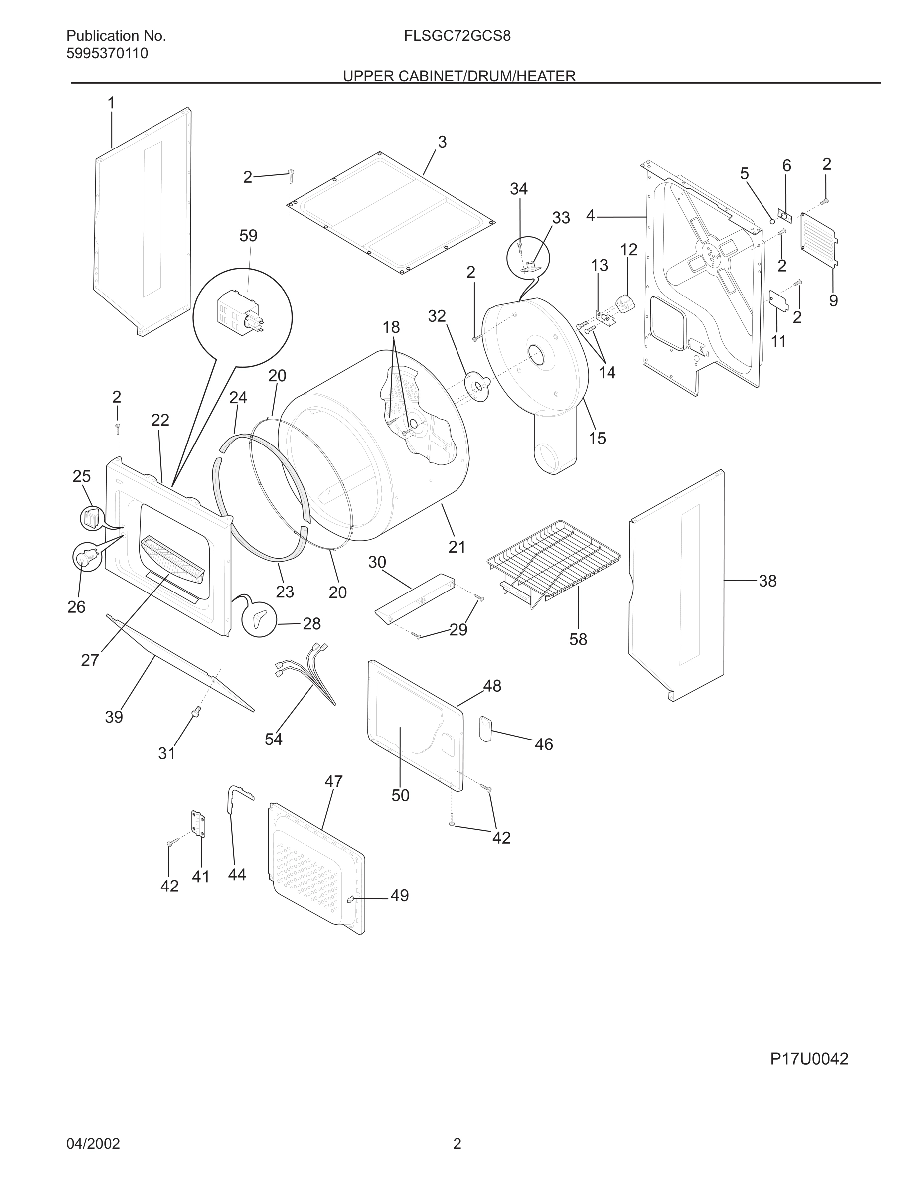 03 - UPPER CABINET/DRUM/HEATER