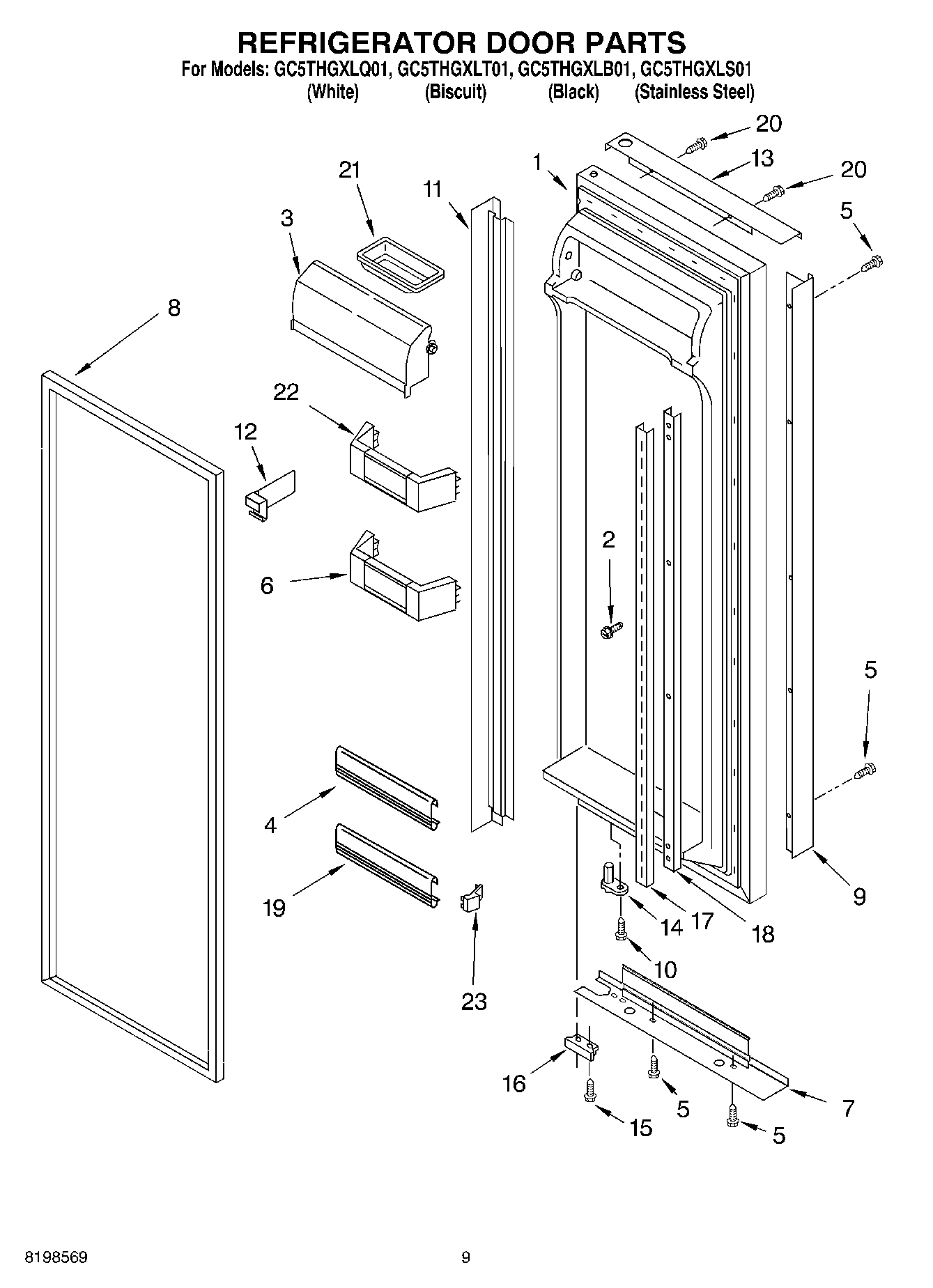 06 - REFRIGERATOR DOOR PARTS