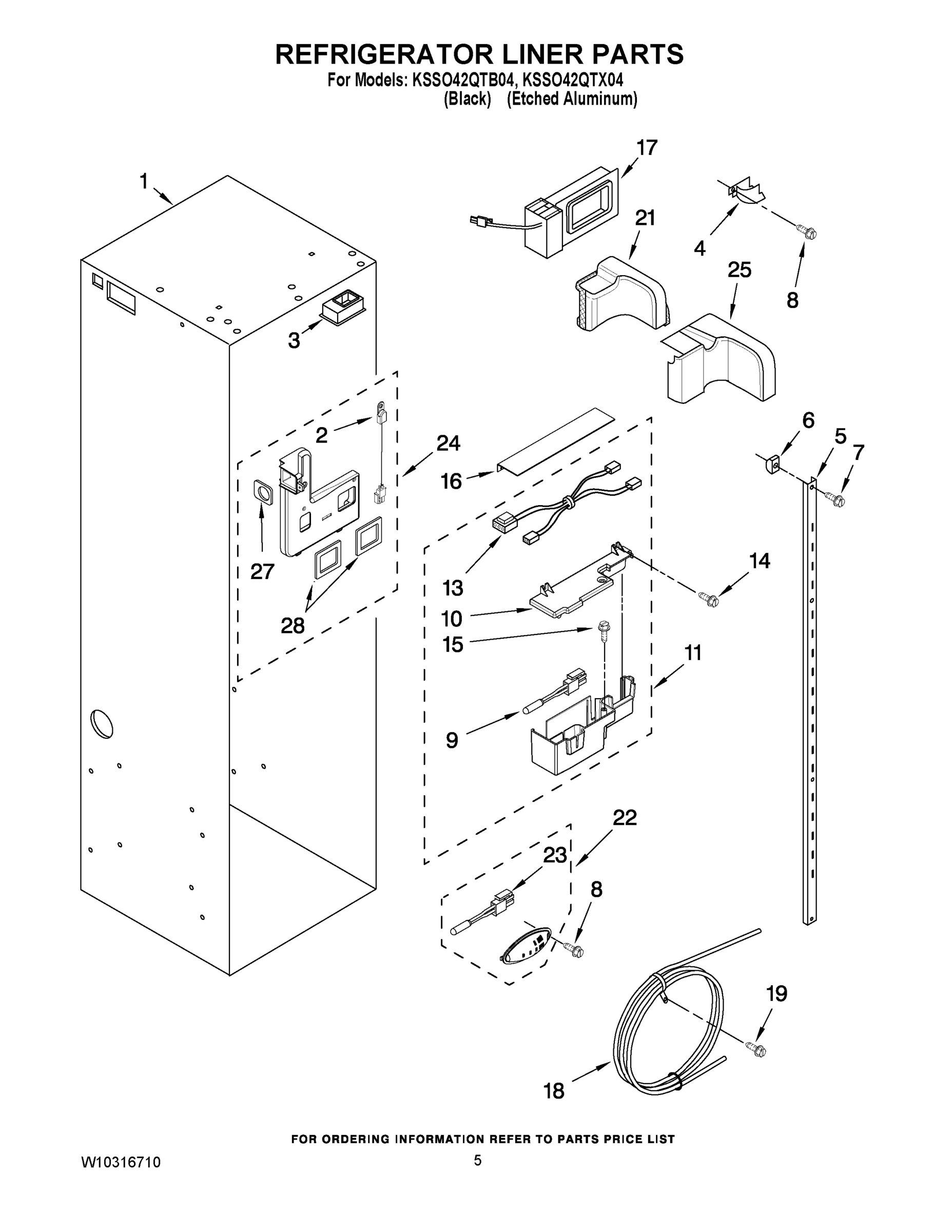 04 - REFRIGERATOR LINER PARTS