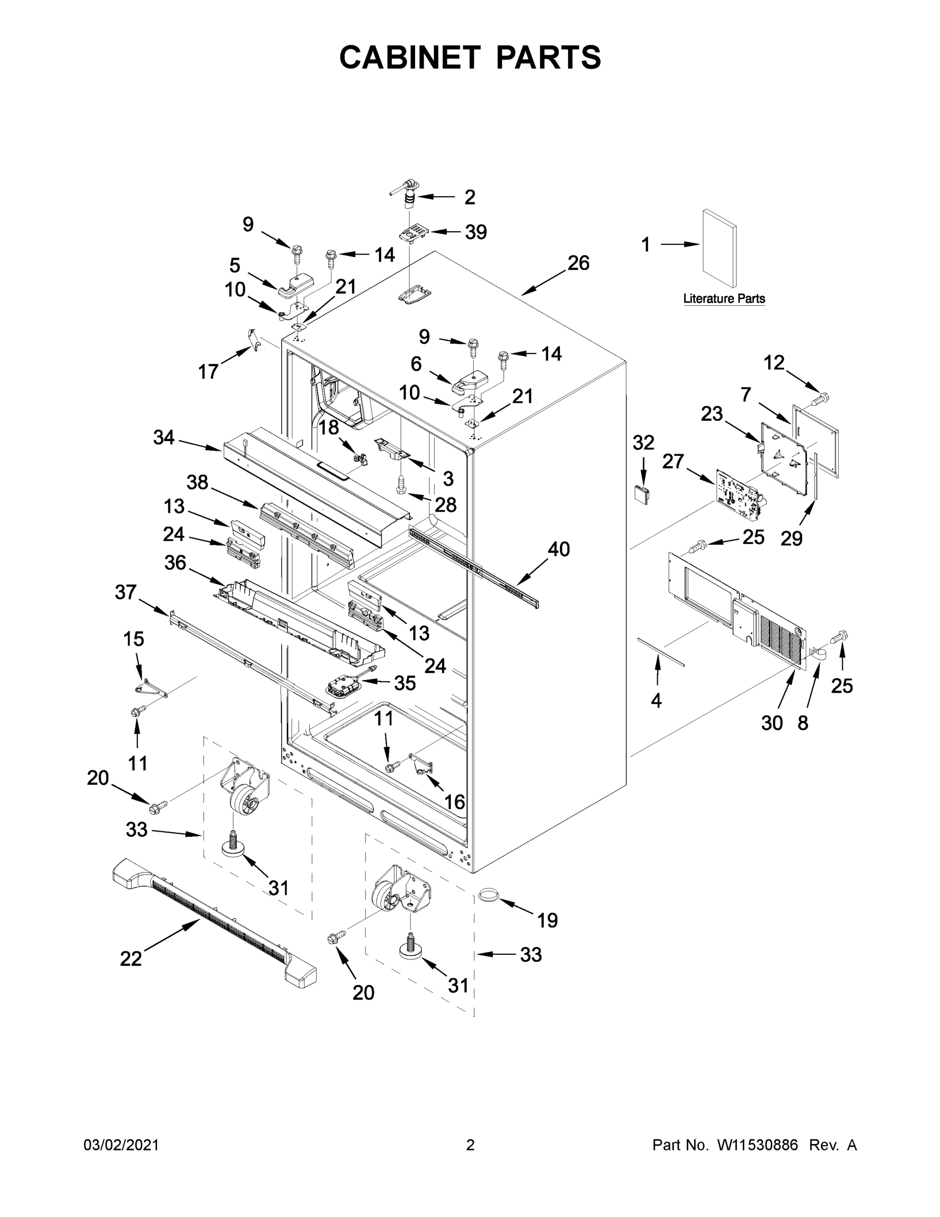 02 - CABINET PARTS