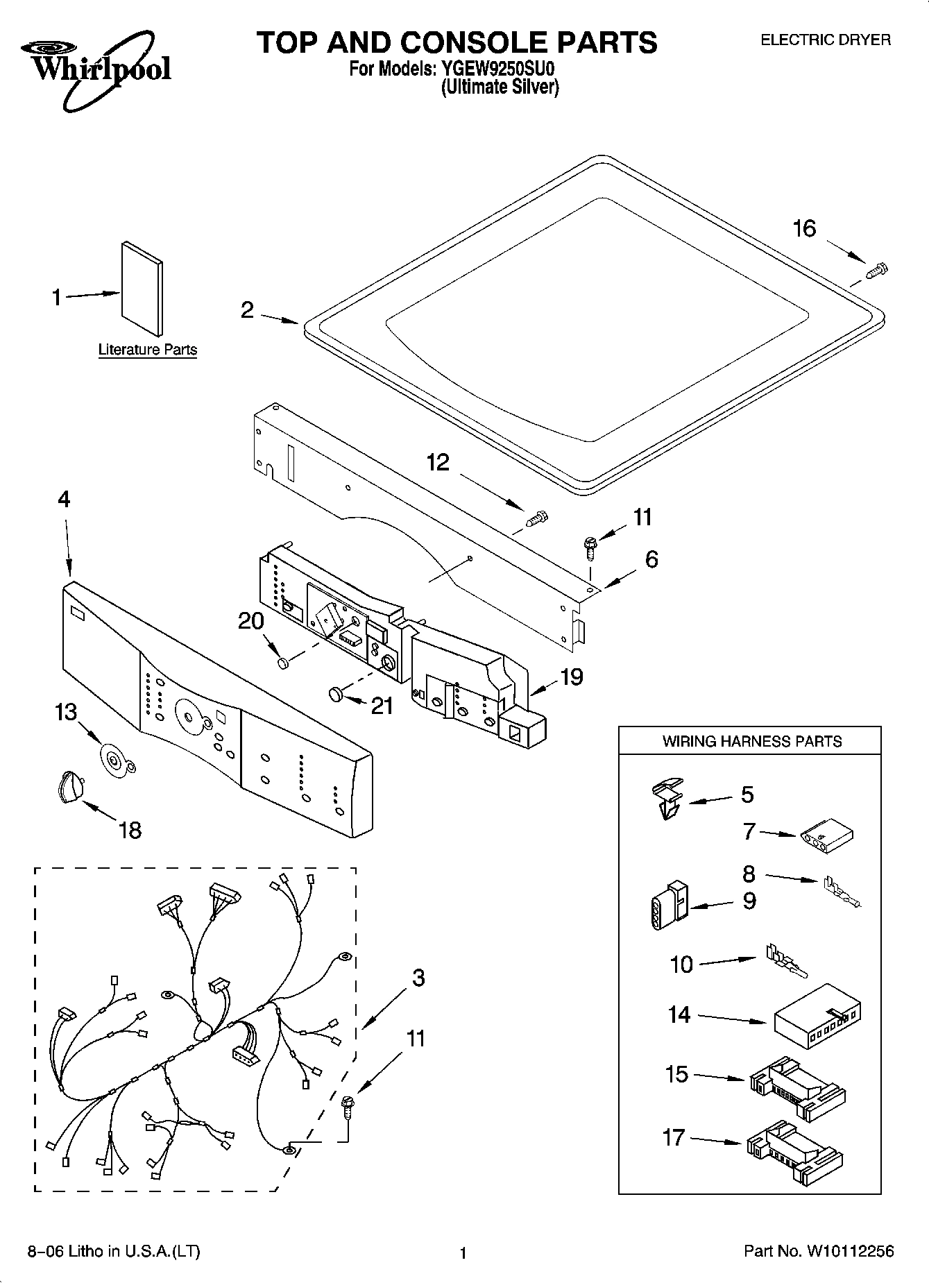 01 - TOP AND CONSOLE PARTS