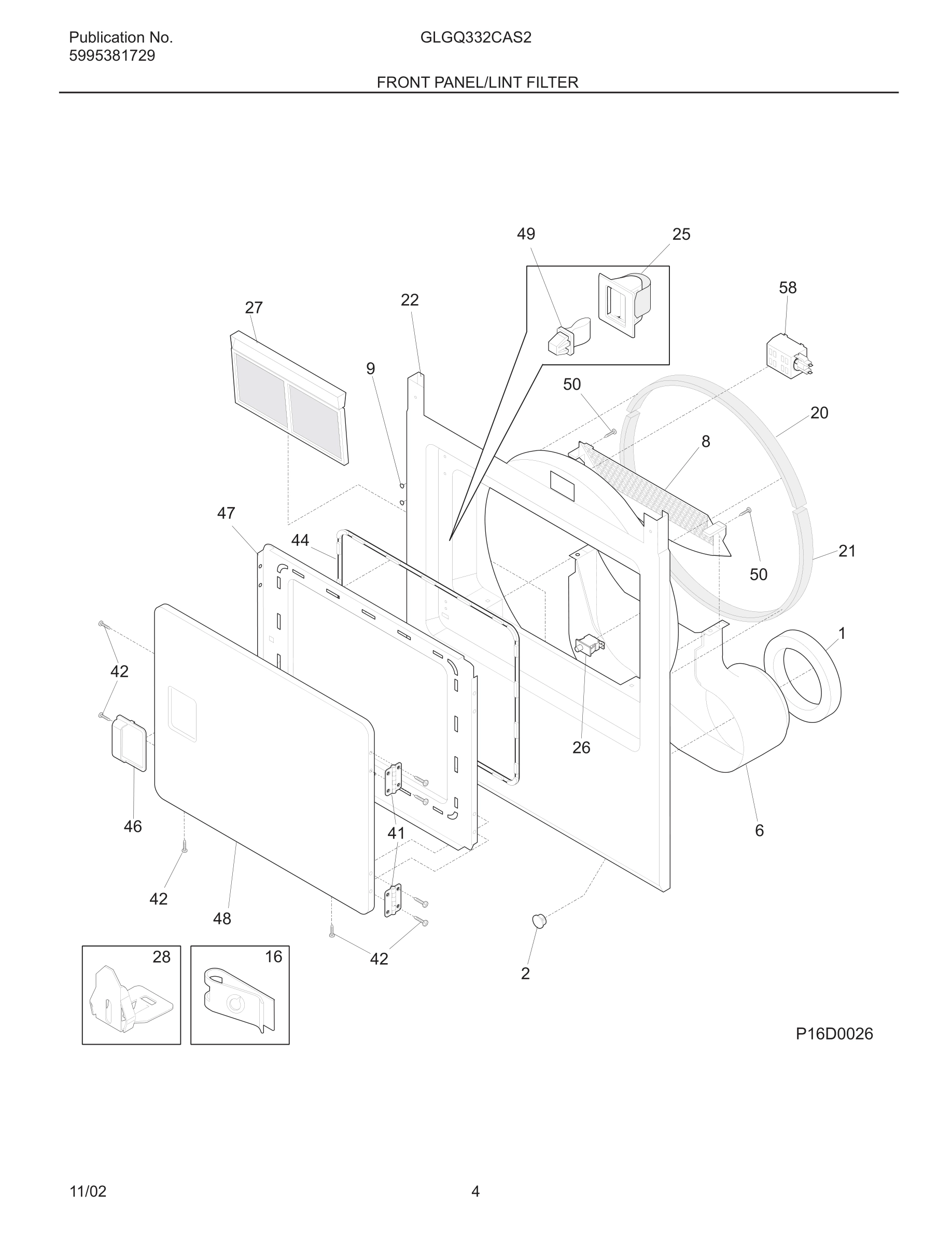 05 - FRONT PANEL/LINT FILTER