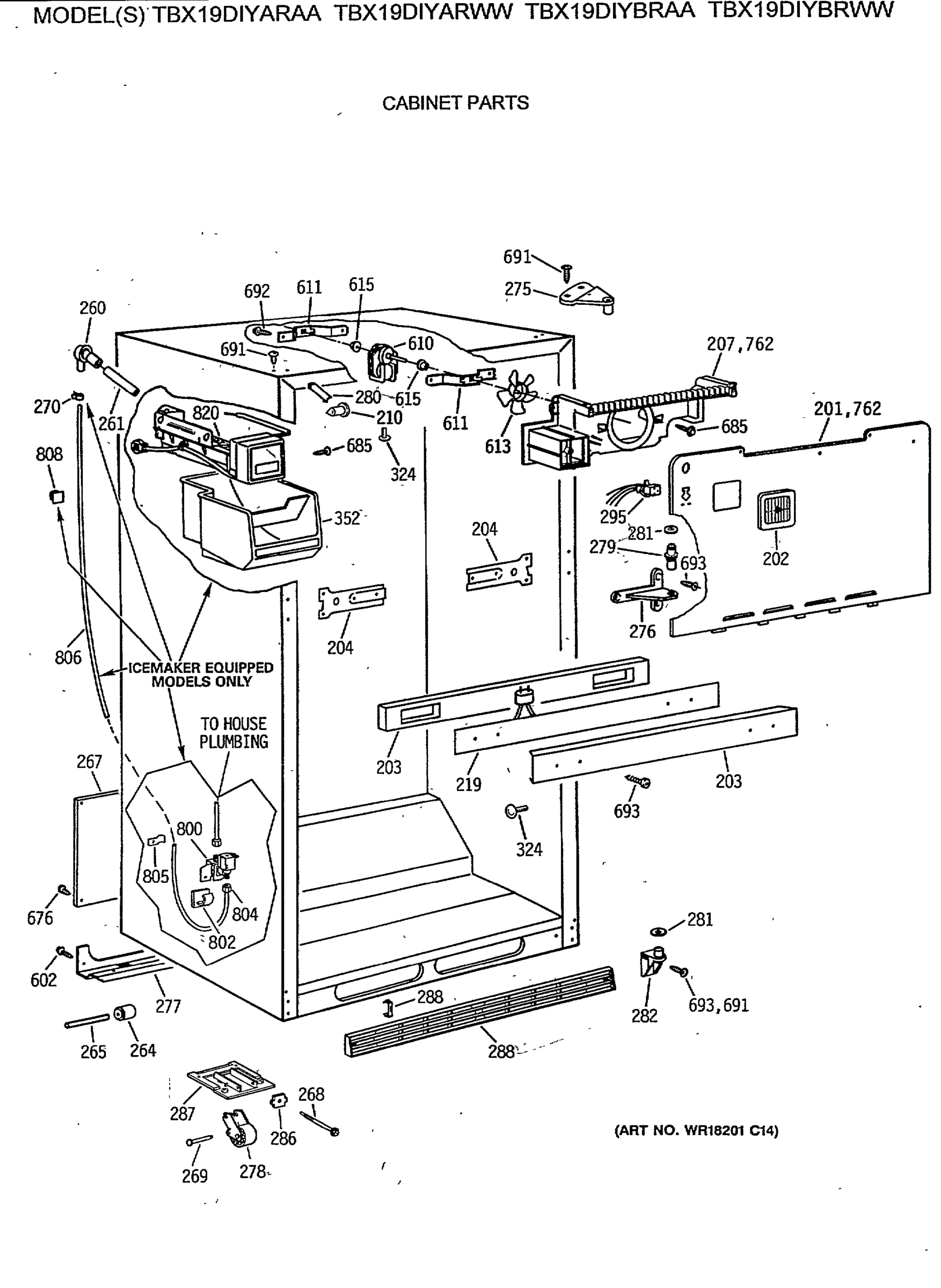 CABINET PARTS