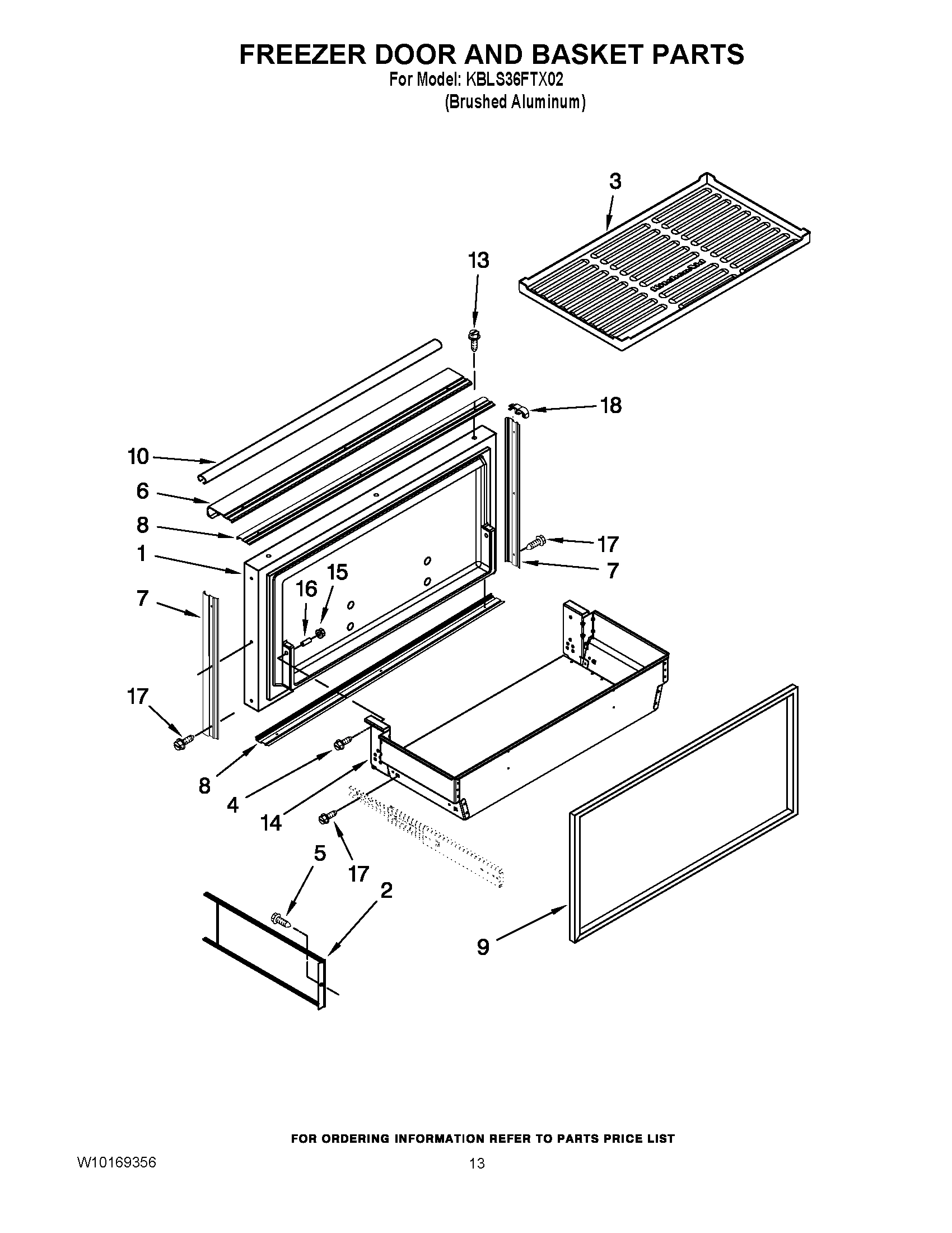 08 - FREEZER DOOR AND BASKET PARTS