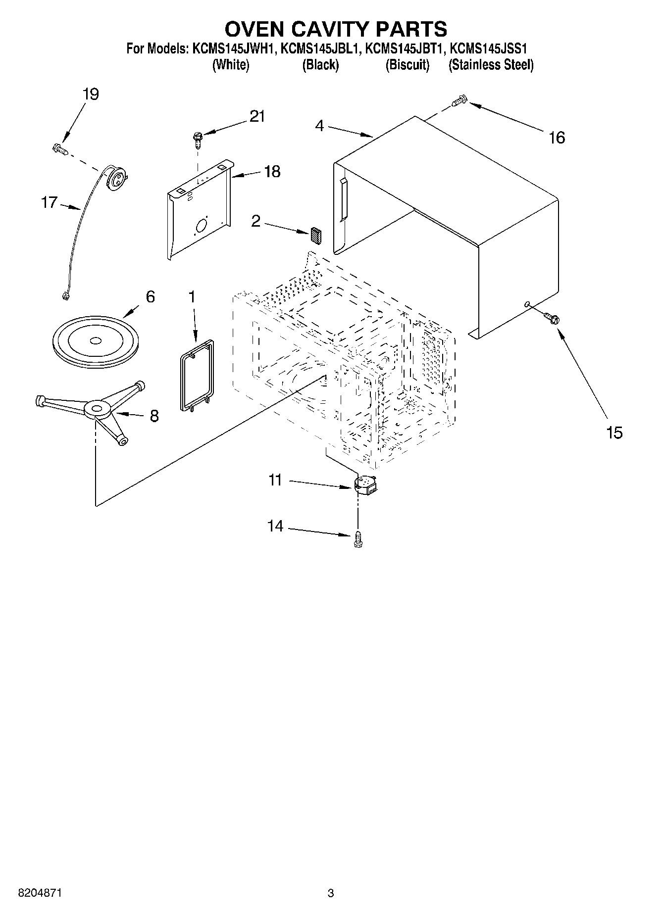 03 - OVEN CAVITY PARTS