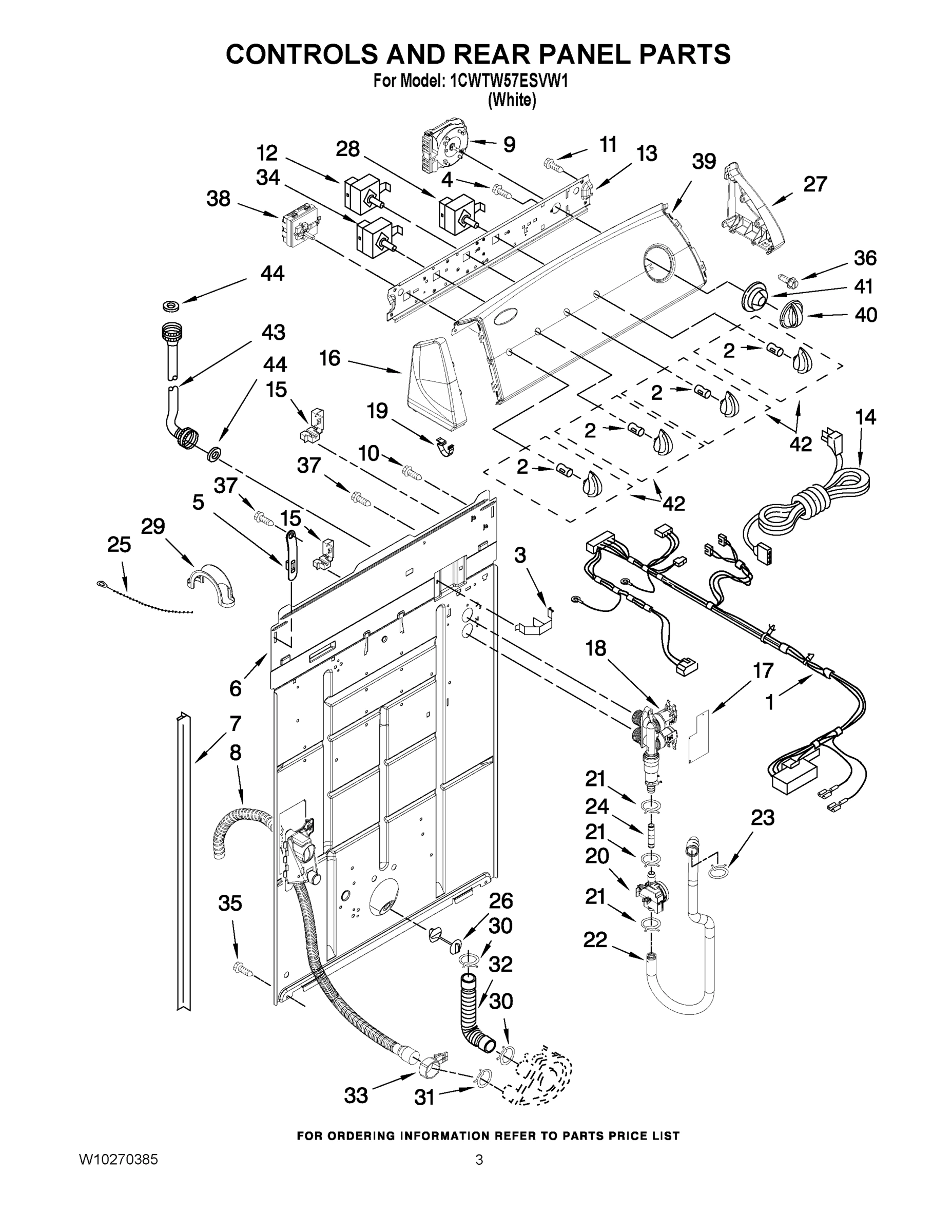 02 - CONTROLS AND REAR PANEL PARTS