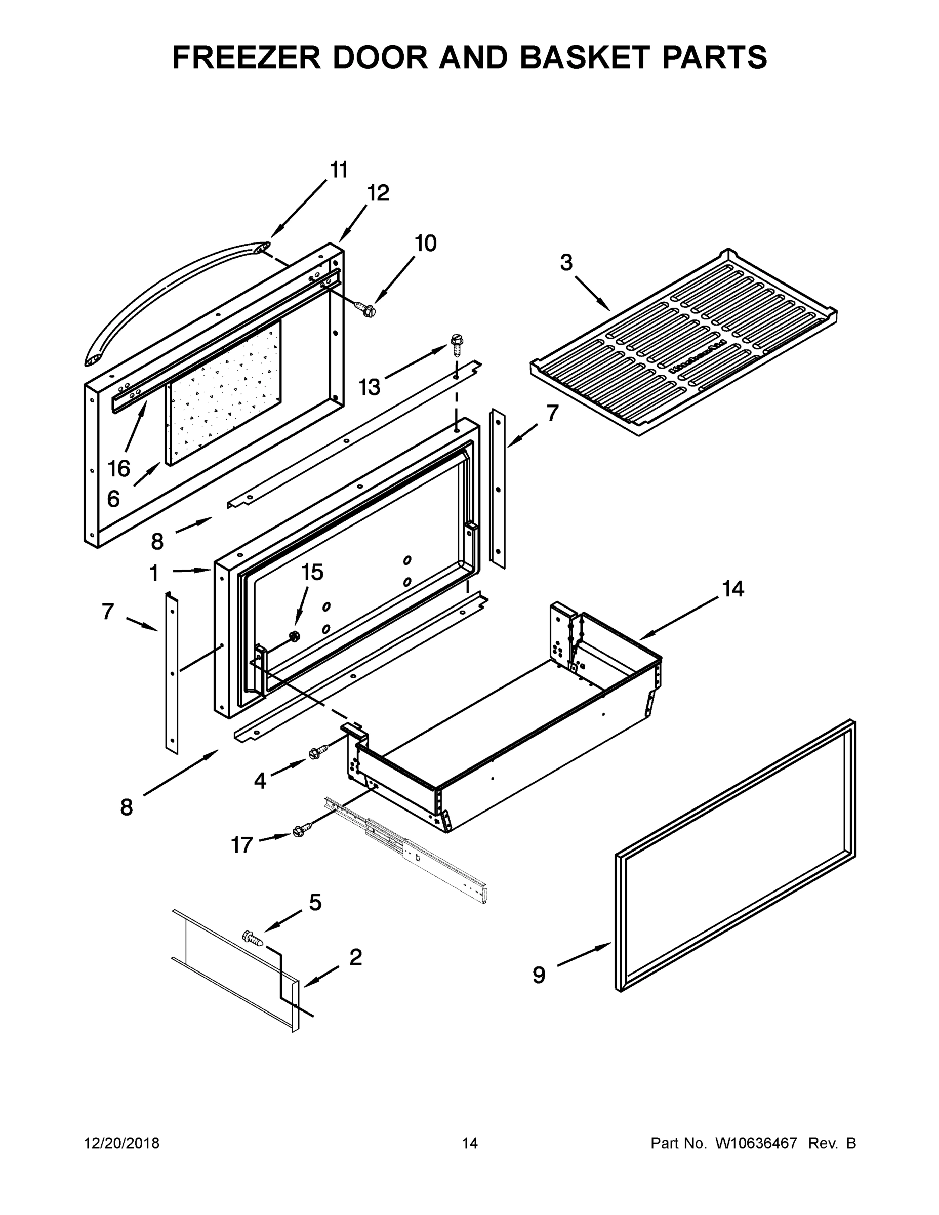 08 - FREEZER DOOR AND BASKET PARTS