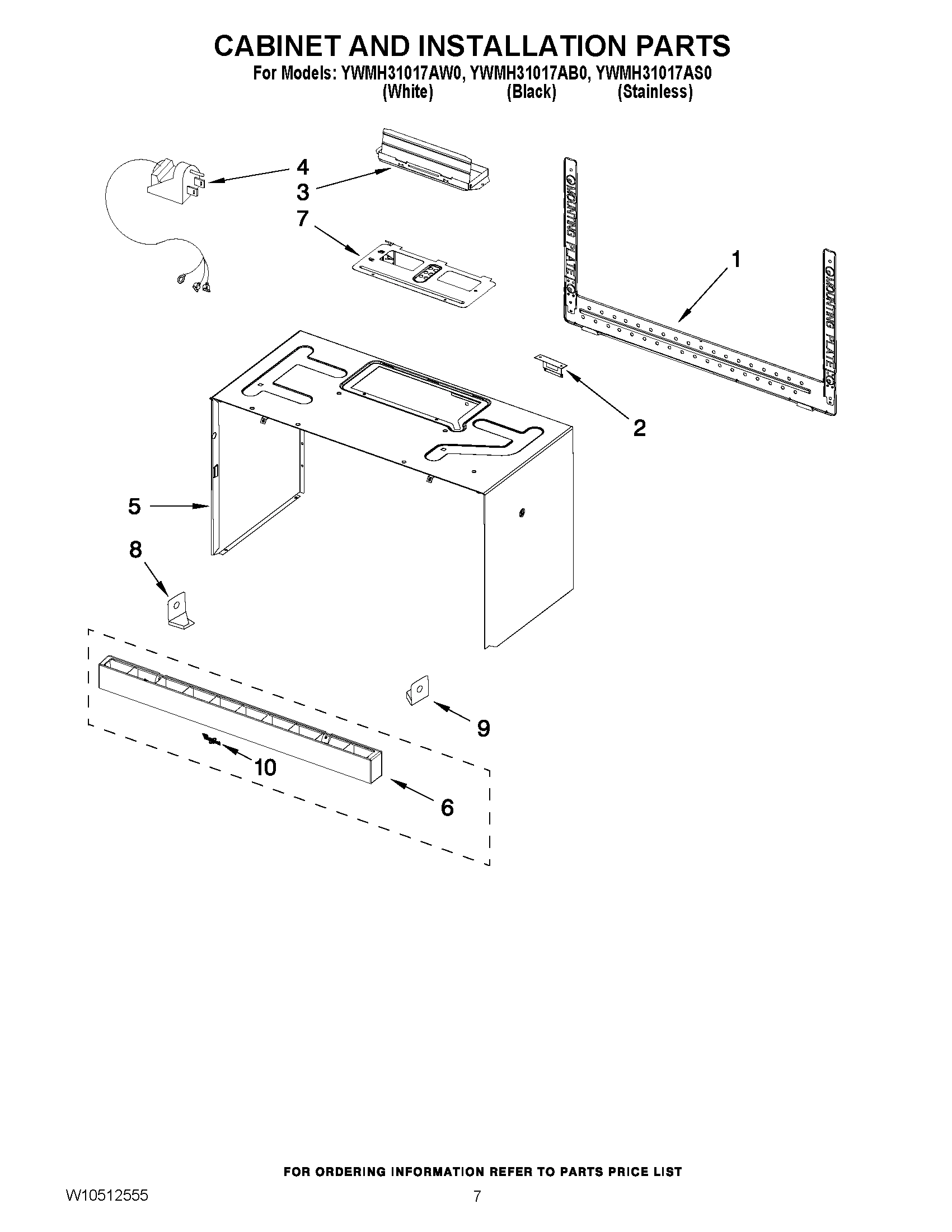 06 - CABINET AND INSTALLATION PARTS