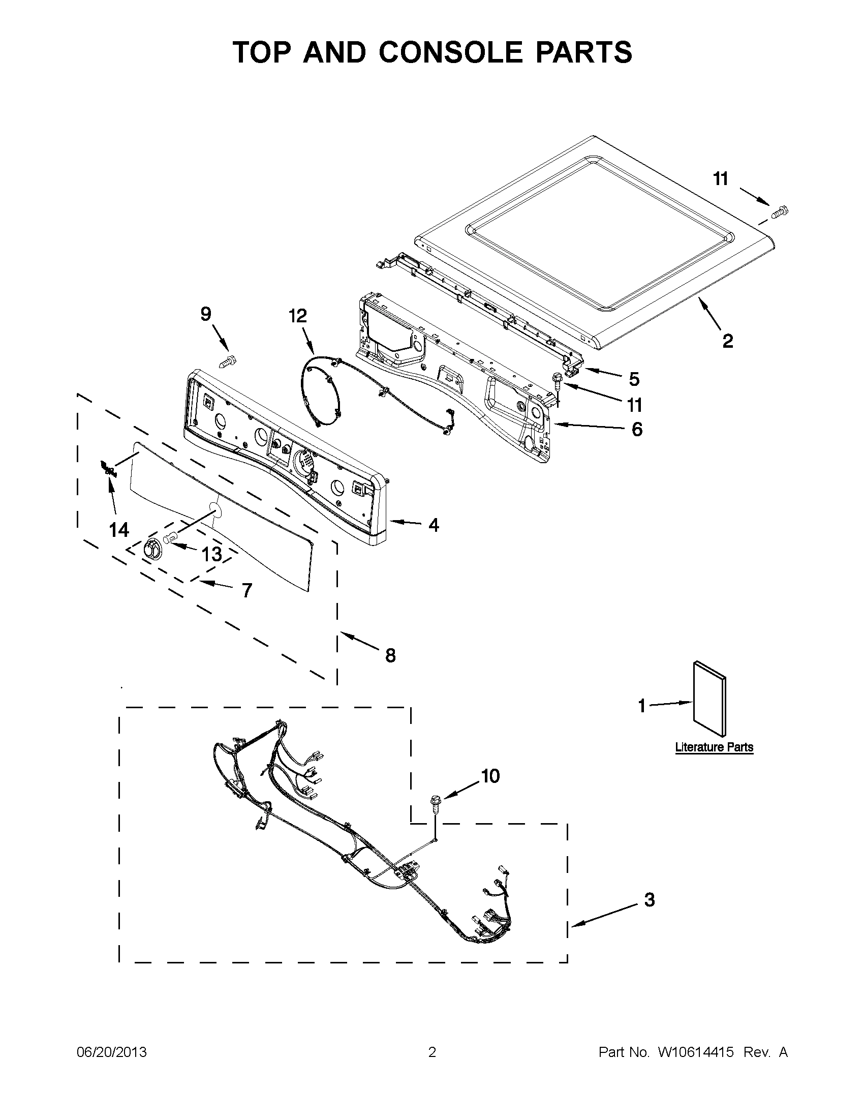 01 - TOP AND CONSOLE PARTS