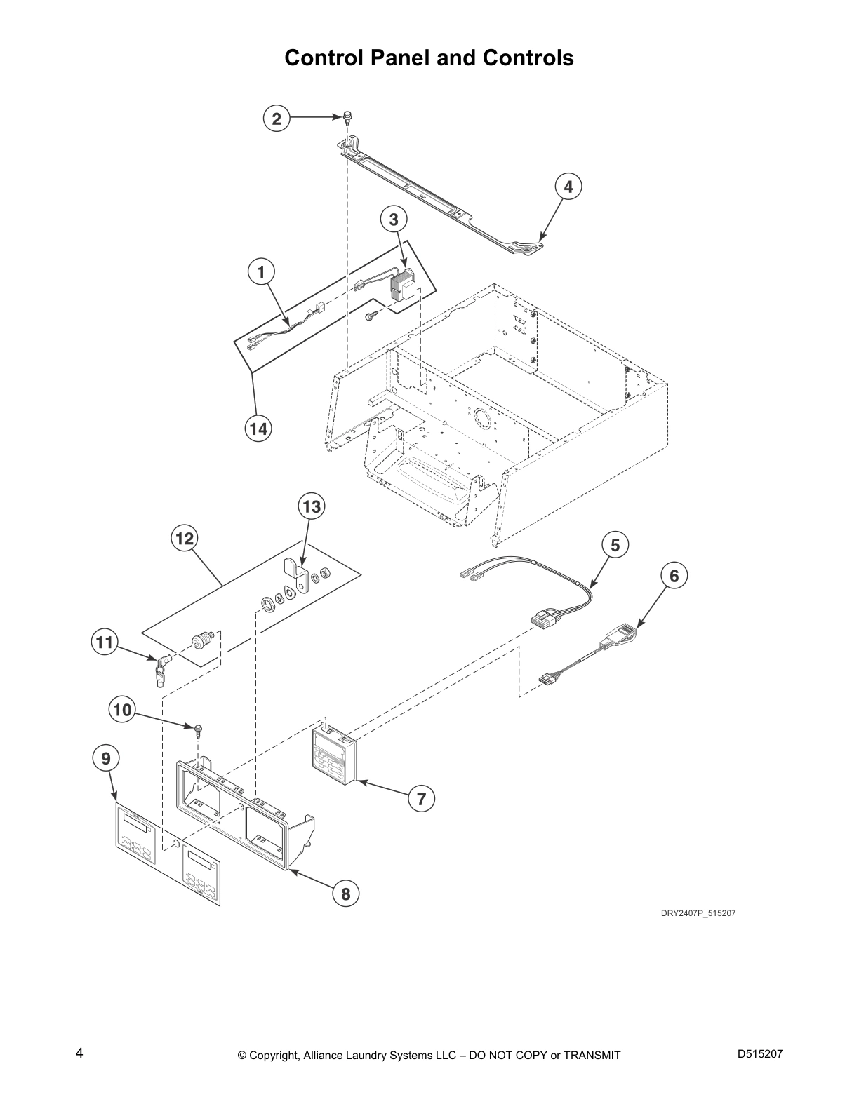 Control Panel and Controls
