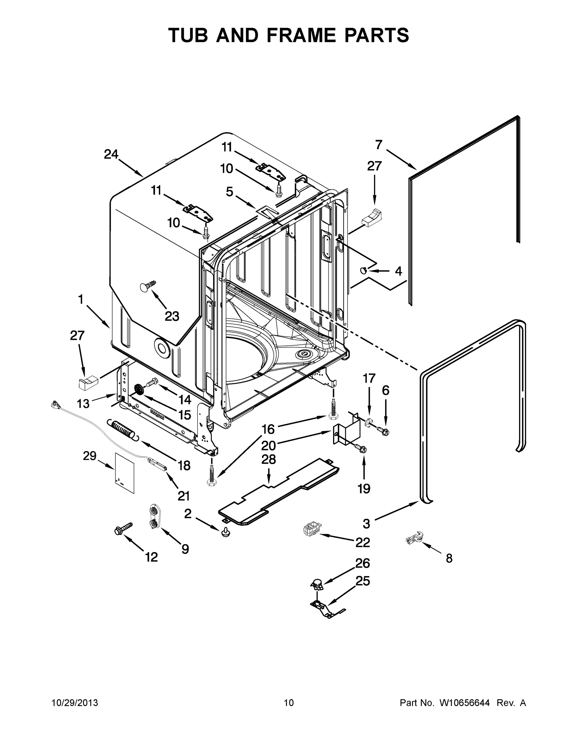 06 - TUB AND FRAME PARTS