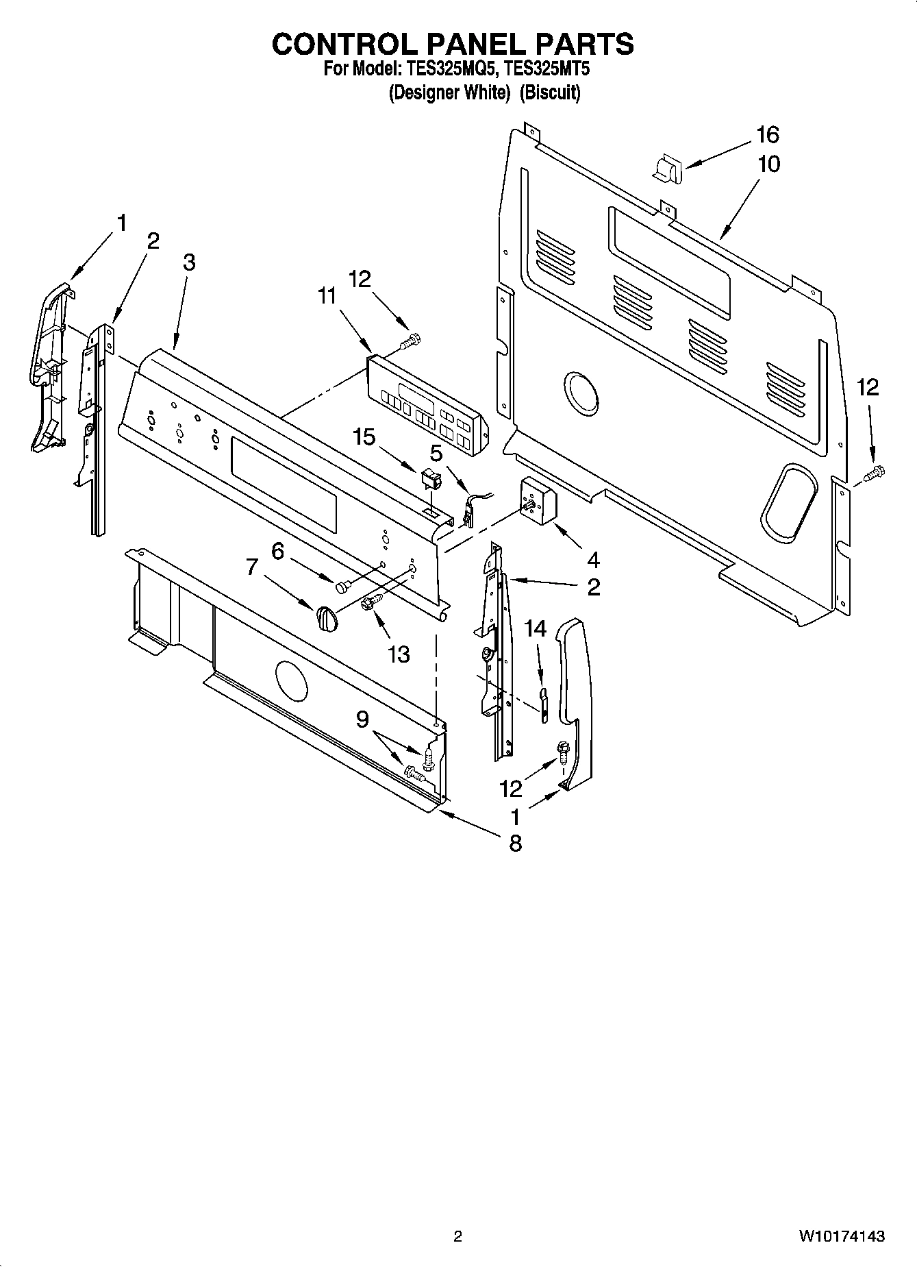 02 - CONTROL PANEL PARTS