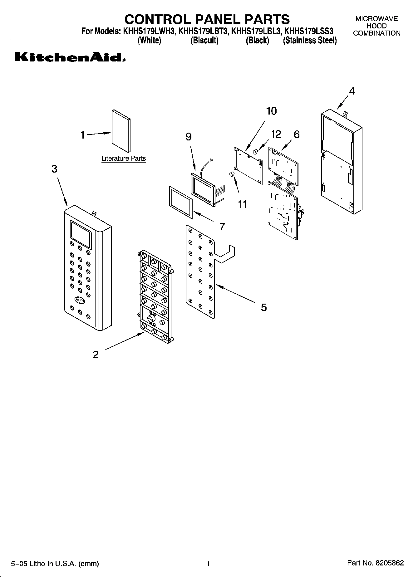 01 - CONTROL PANEL PARTS