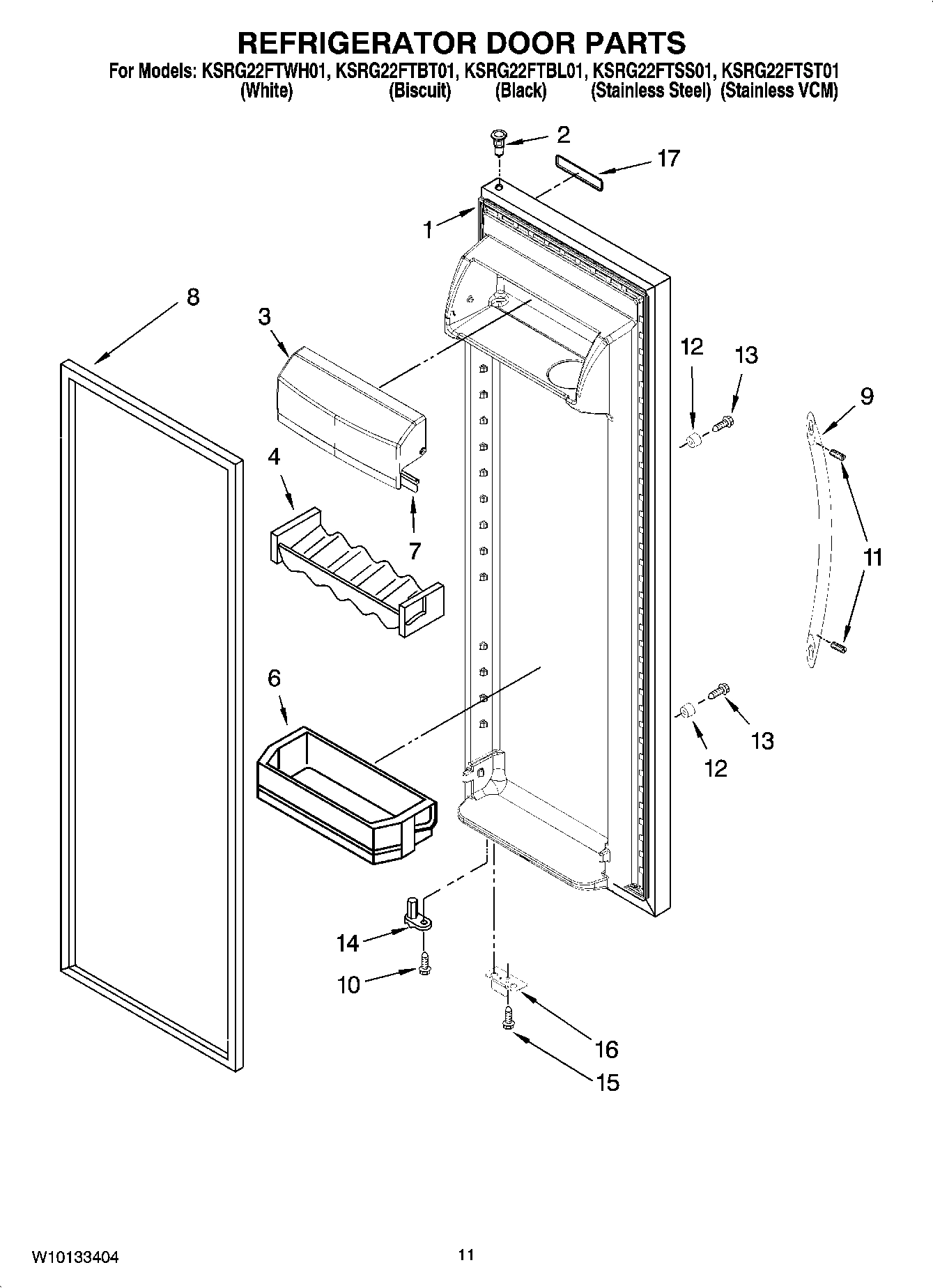 07 - REFRIGERATOR DOOR PARTS