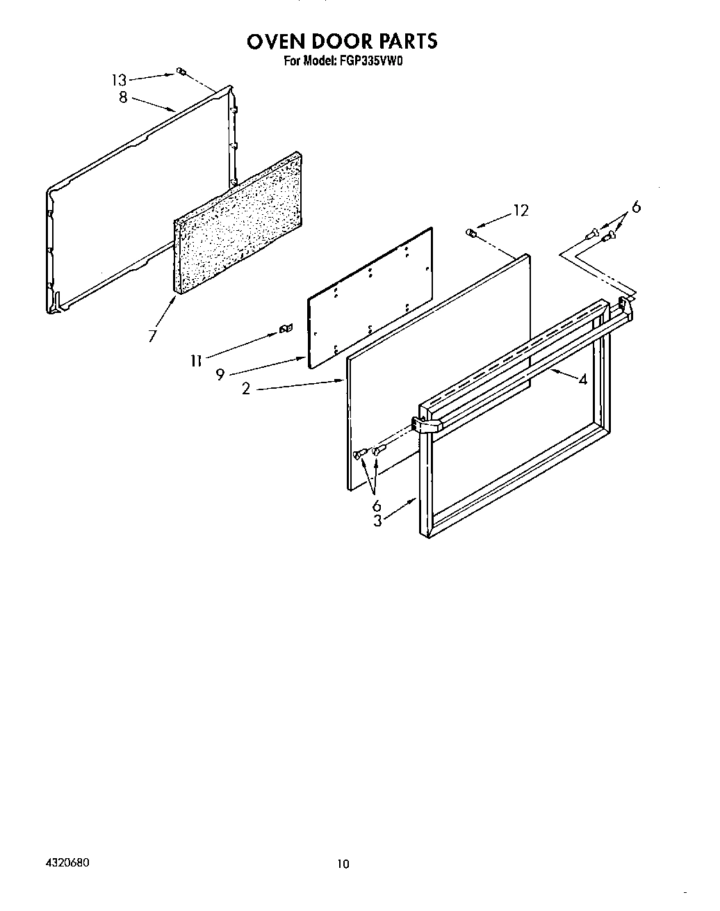 08 - OVEN DOOR, LIT/OPTIONAL
