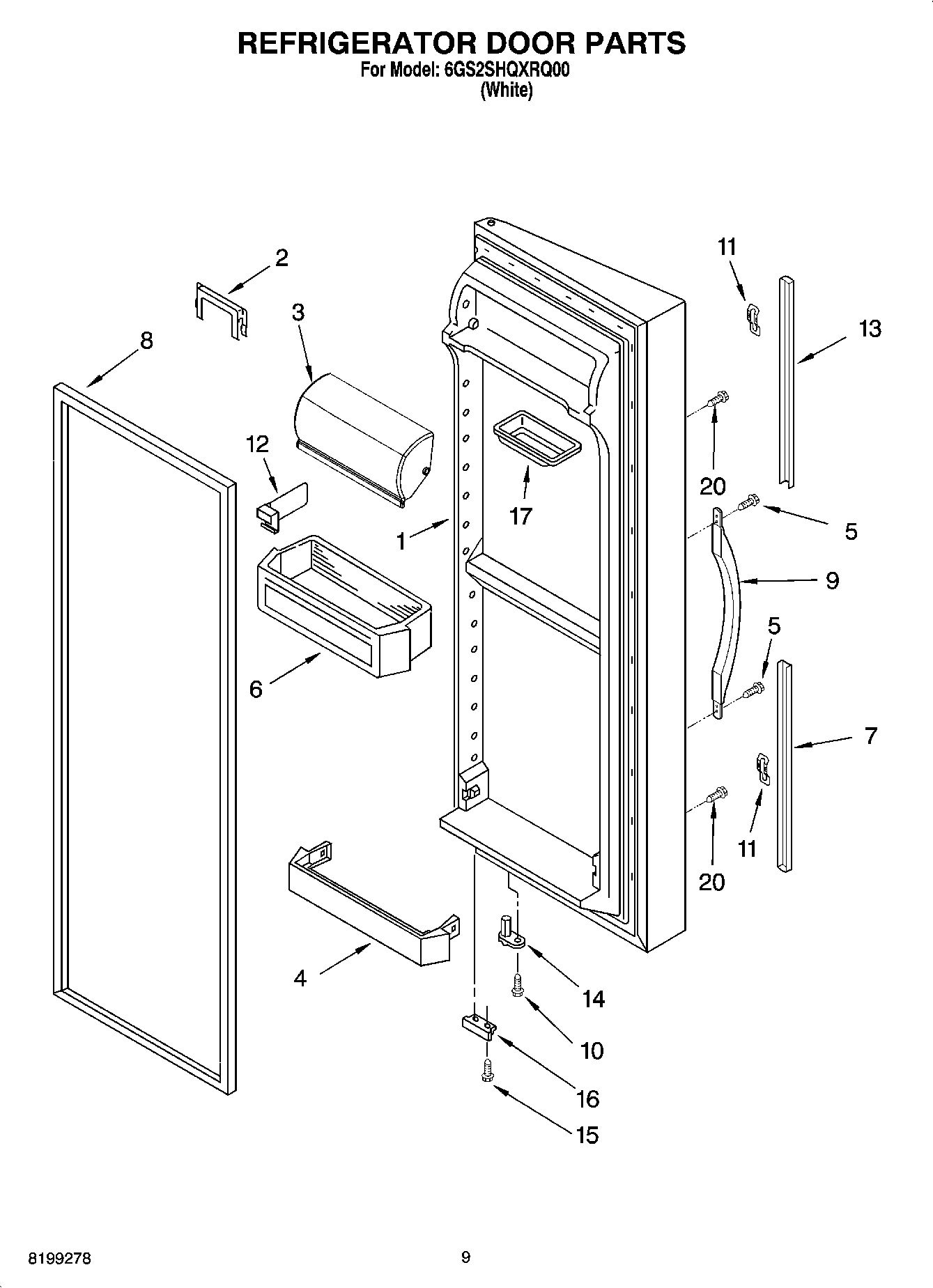 07 - REFRIGERATOR DOOR PARTS