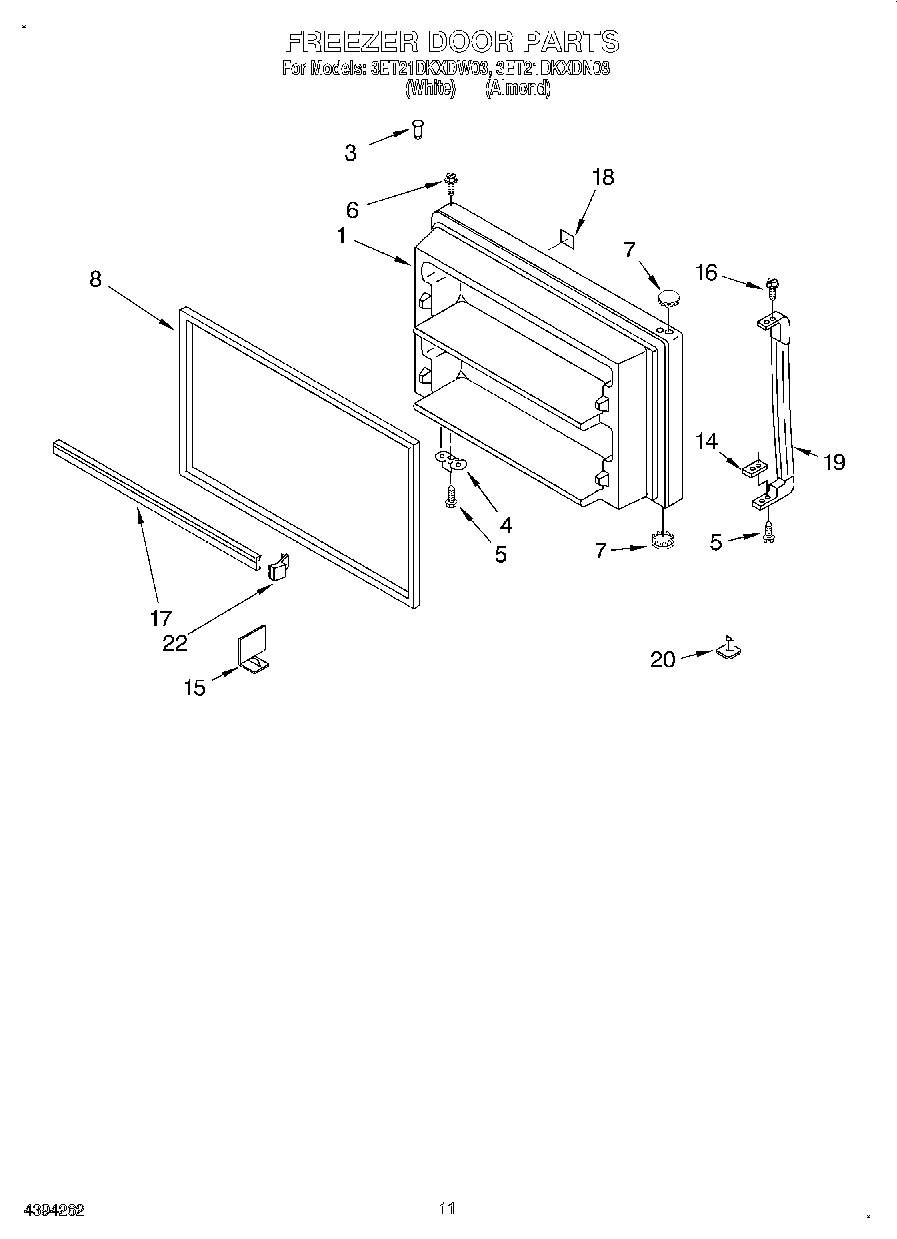 06 - FREEZER DOOR, LIT/OPTIONAL
