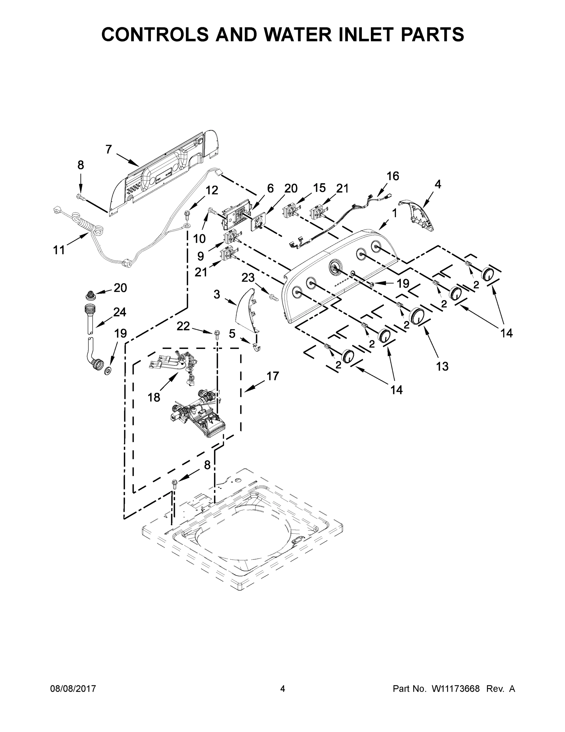 03 - CONTROLS AND WATER INLET PARTS