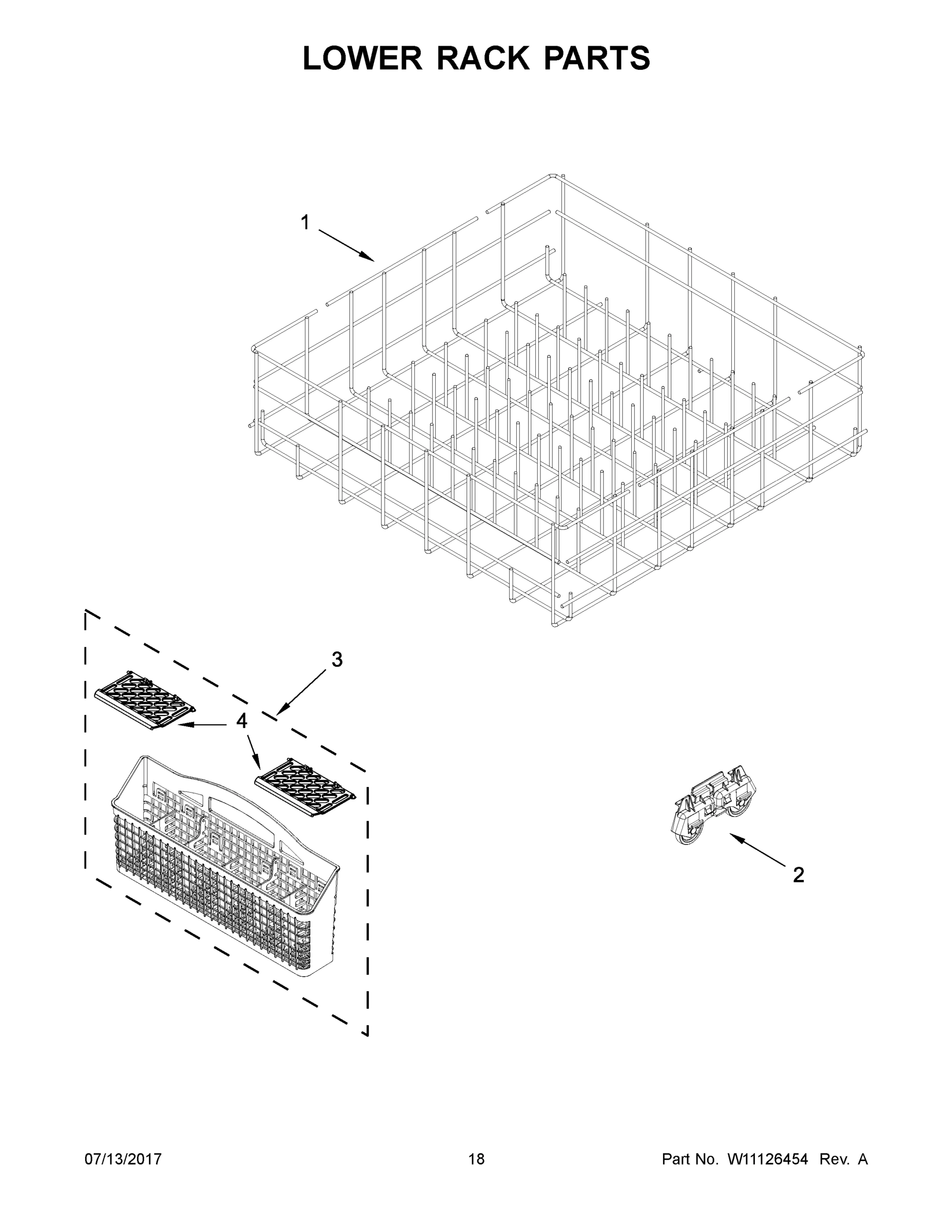 10 - LOWER RACK PARTS