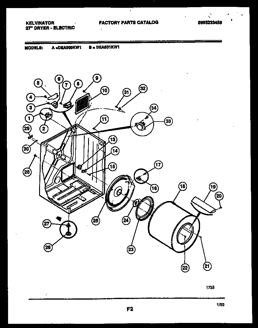 02 - CABINET AND COMPONENT PARTS