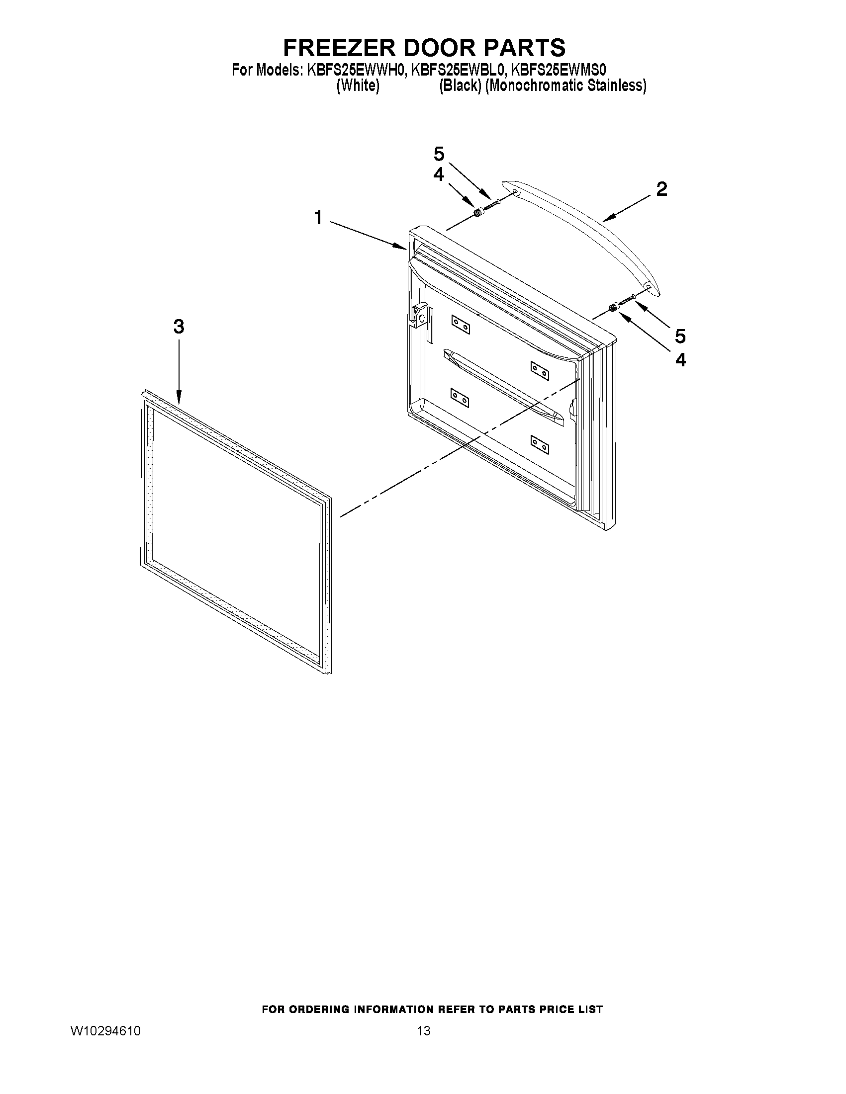 07 - FREEZER DOOR PARTS