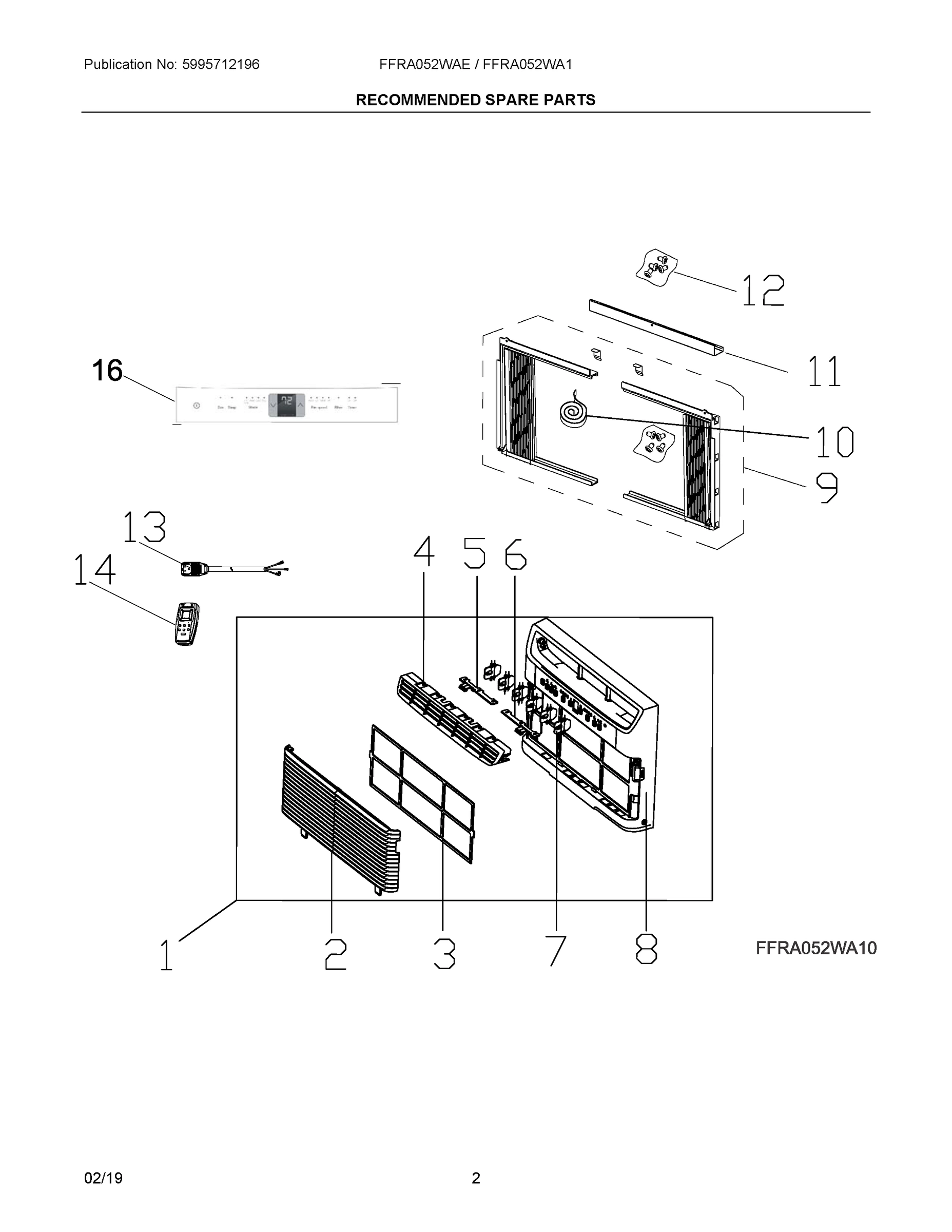 02 - RECOMMENDED SPARE PARTS
